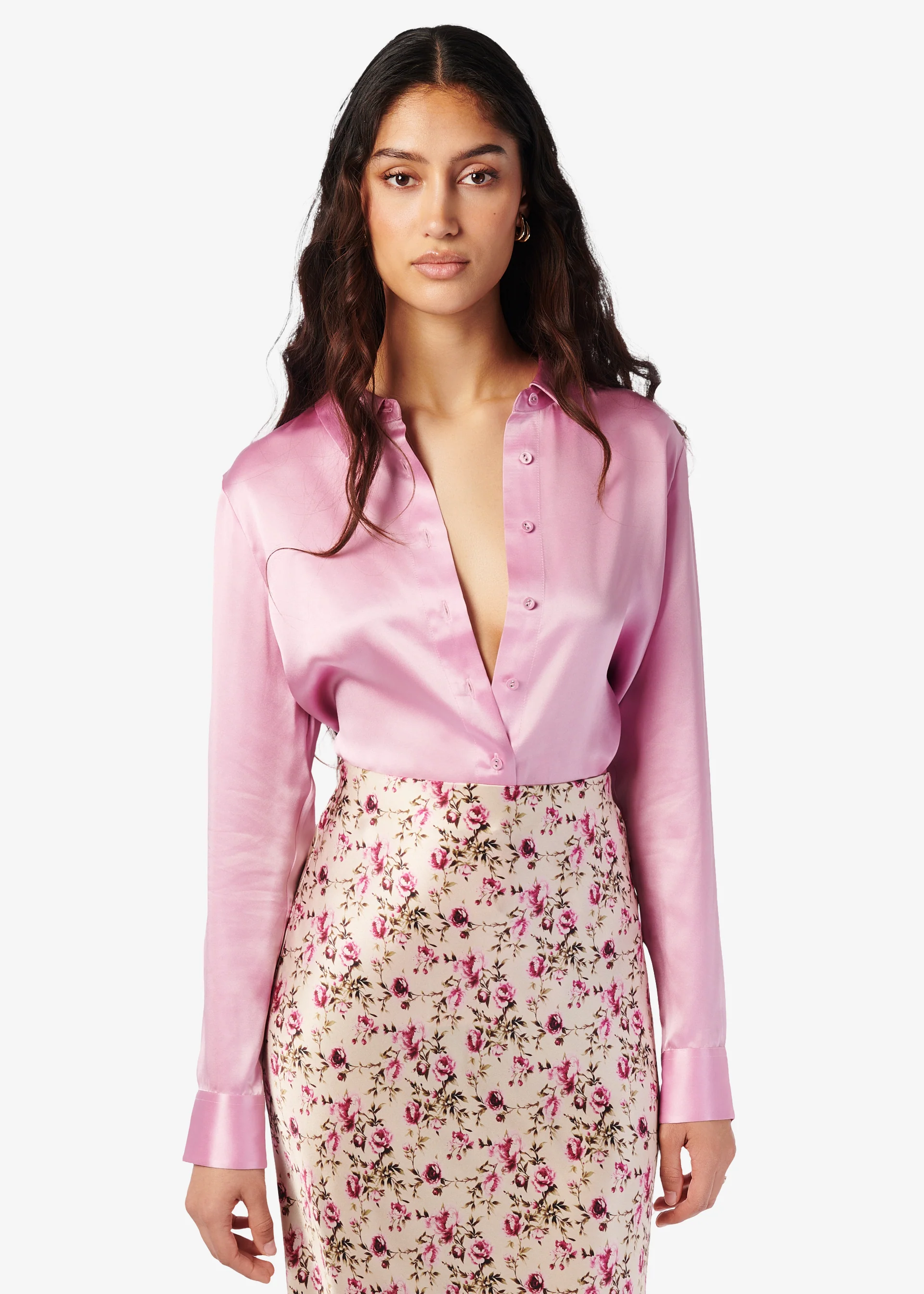 Crosby Silk Blouse Camellia