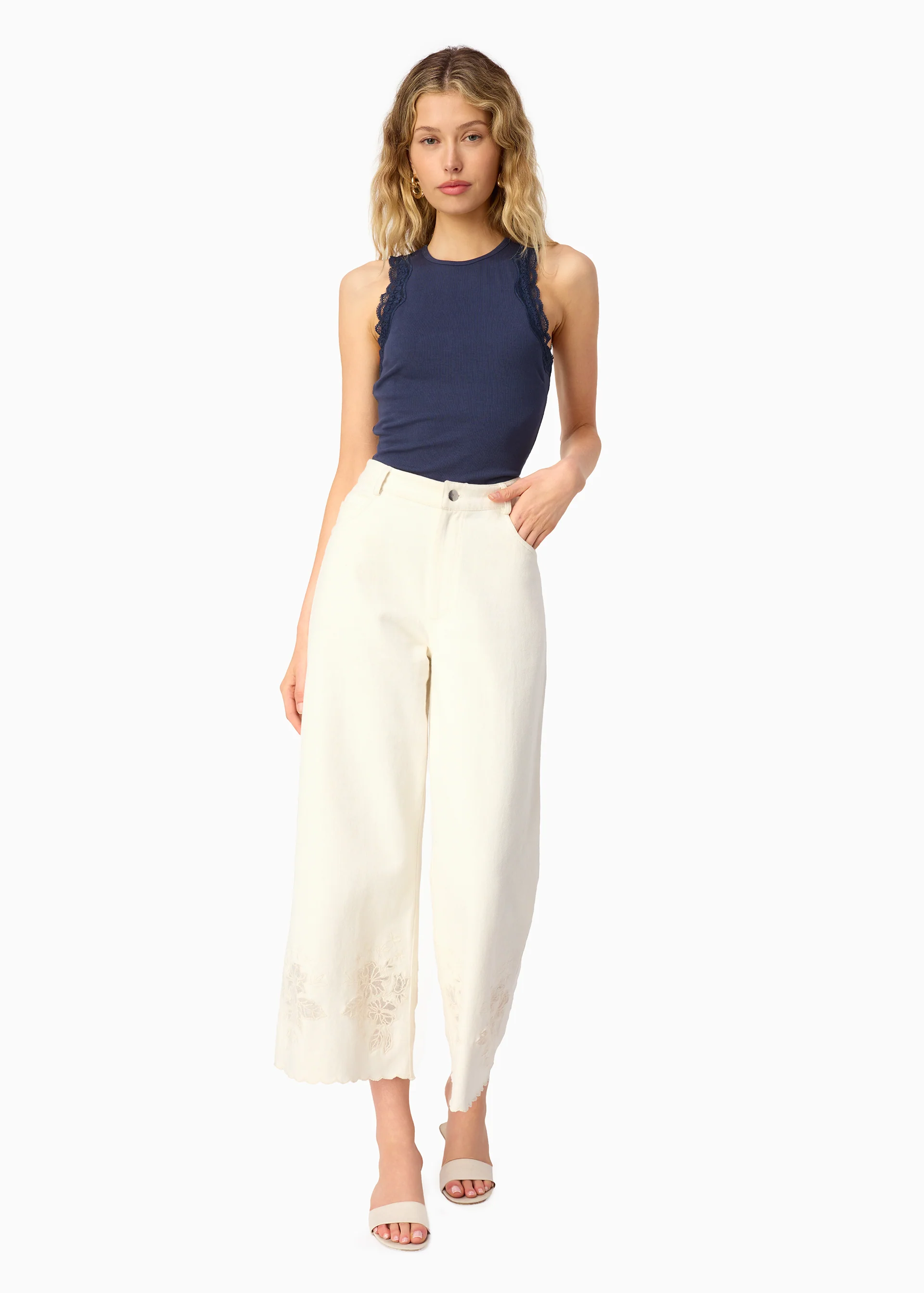 Rian Rib Knit Tank Harbor