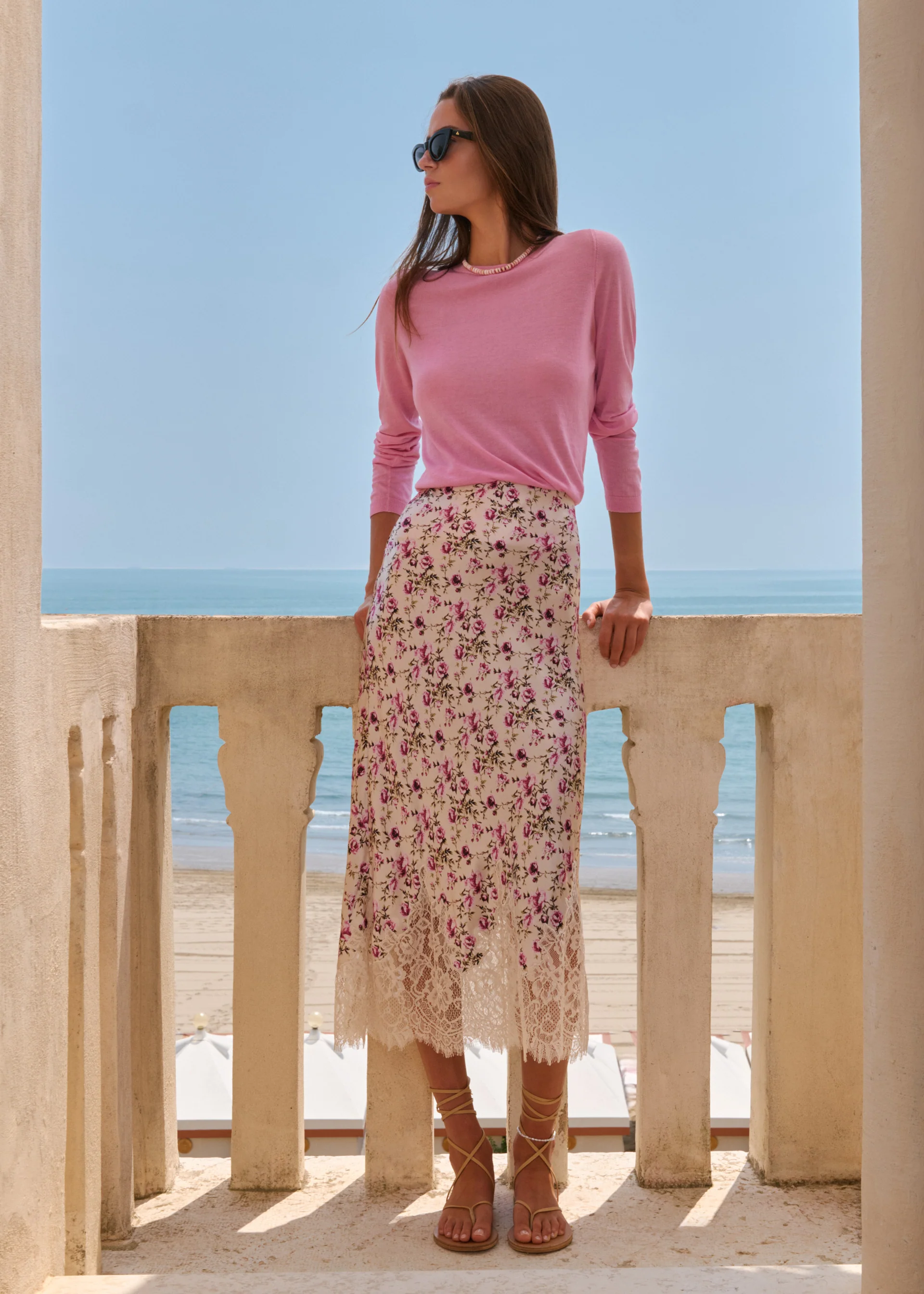 Vivienne Skirt Camellia Ditsy