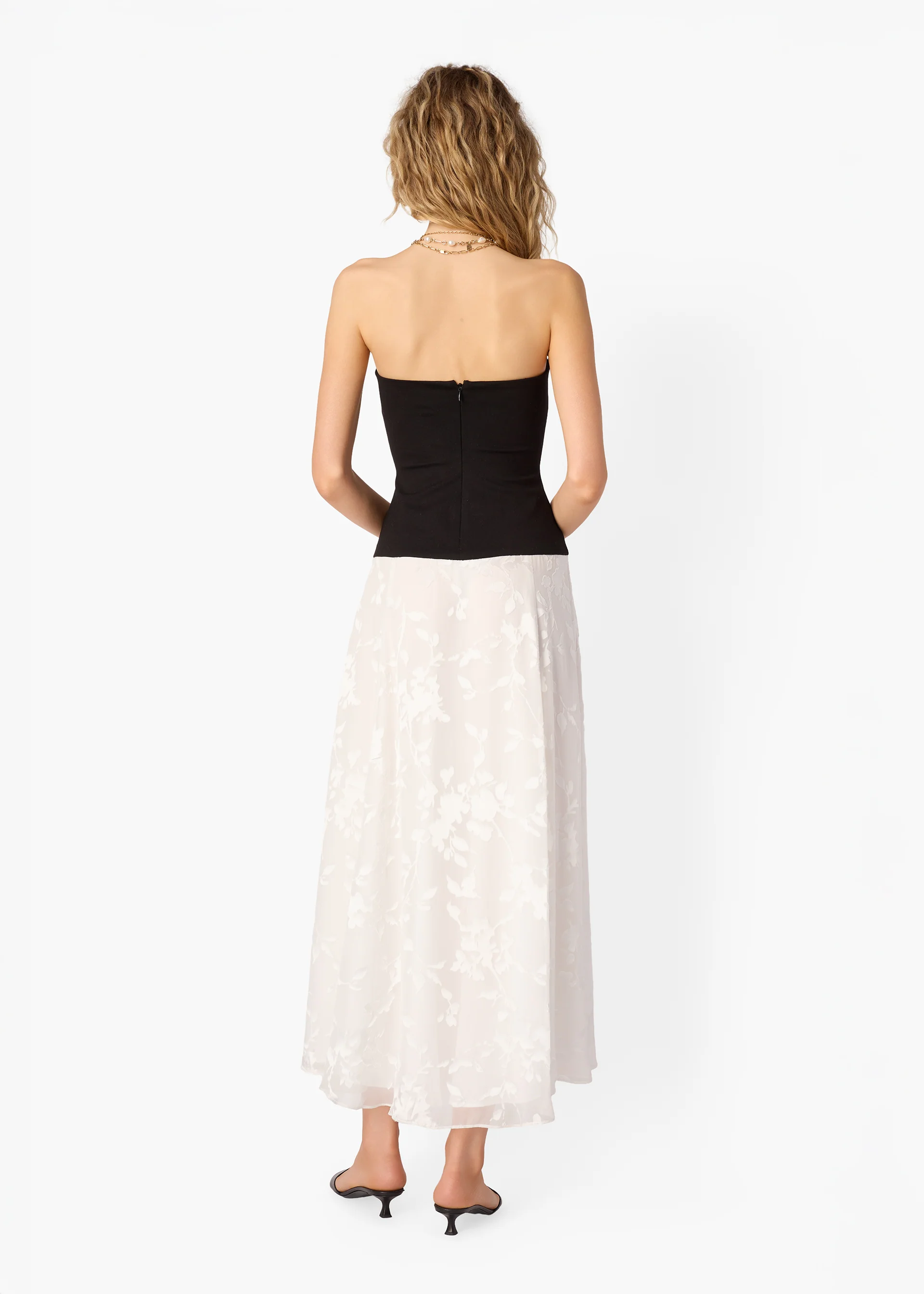 Almira Strapless Dress Black/Macadamia 6 Almira Strapless Dress Black/Macadamia
