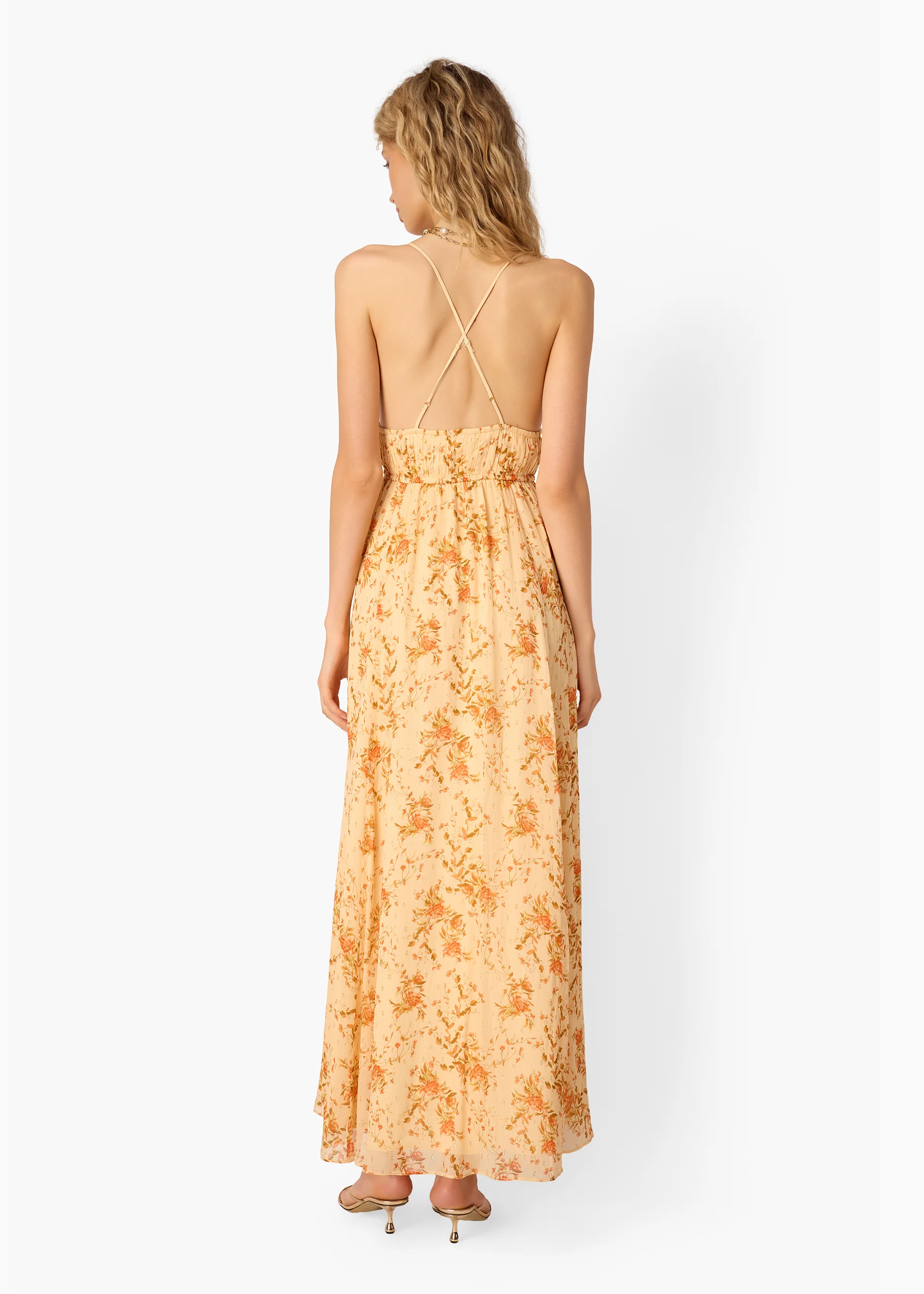 Dorinda Crinkle Chiffon Maxi Dress Golden Hour 5 Dorinda Crinkle Chiffon Maxi Dress Golden Hour