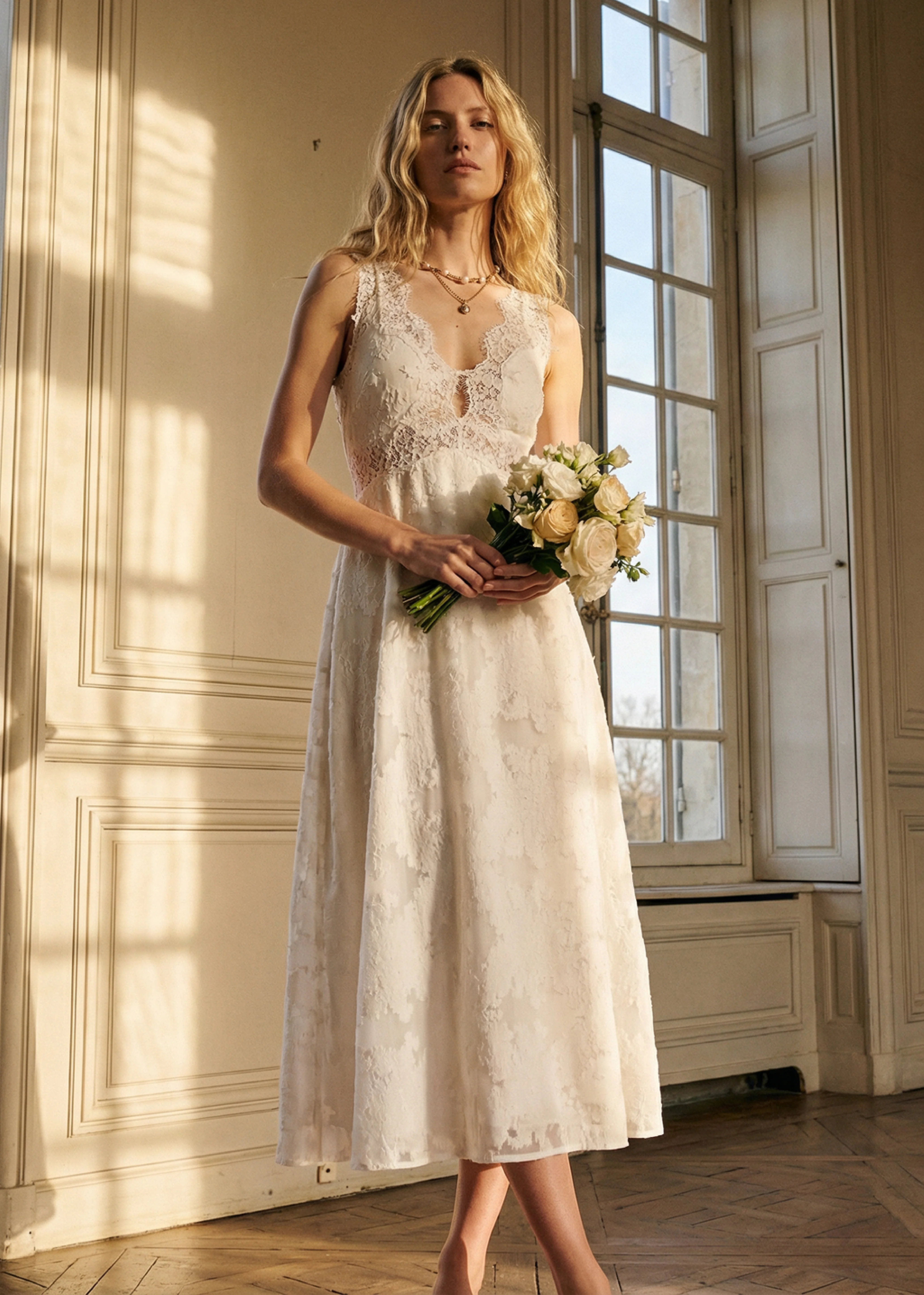 Larysa Midi Dress Macadamia