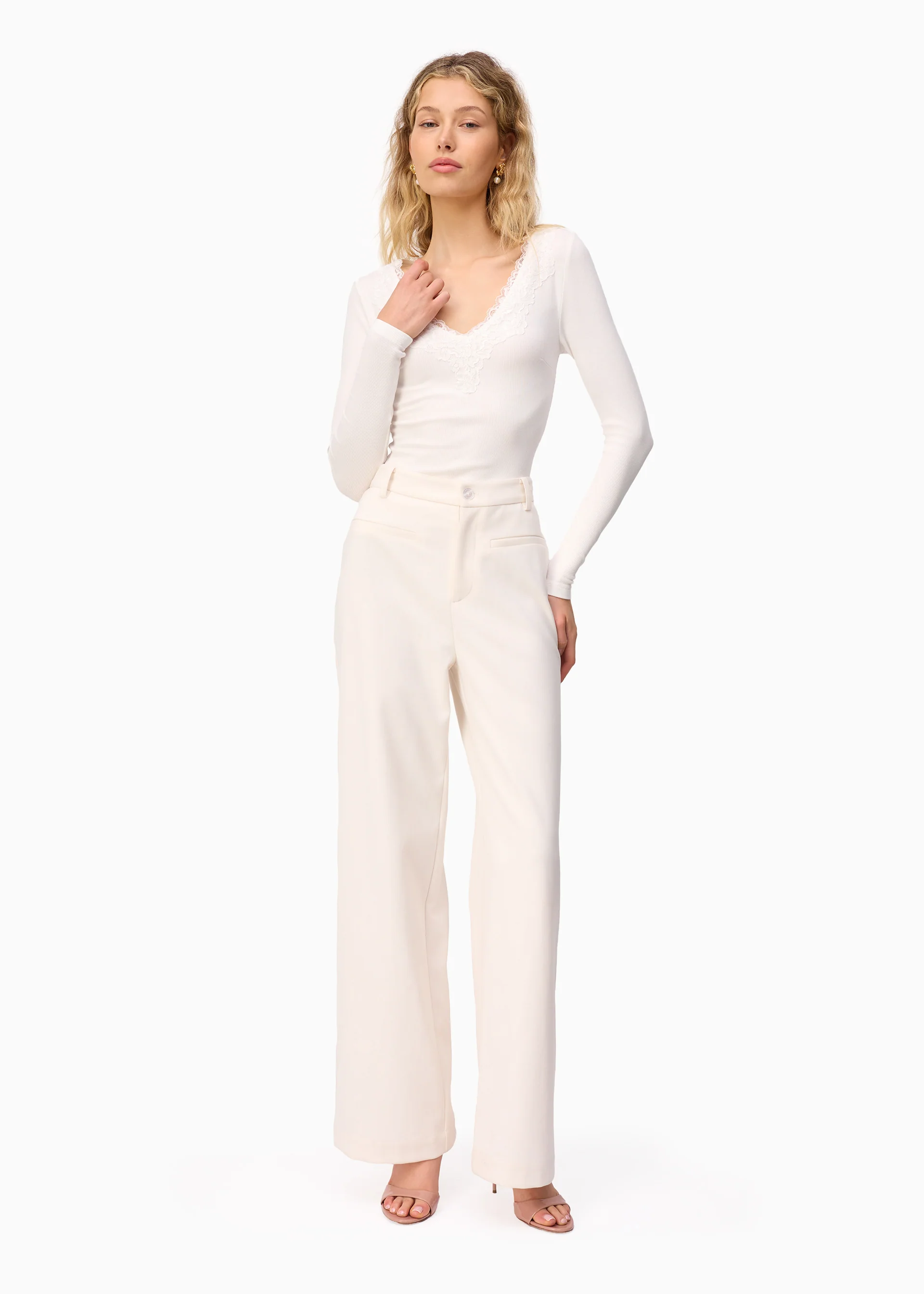 Leo High Rise Pant Macadamia