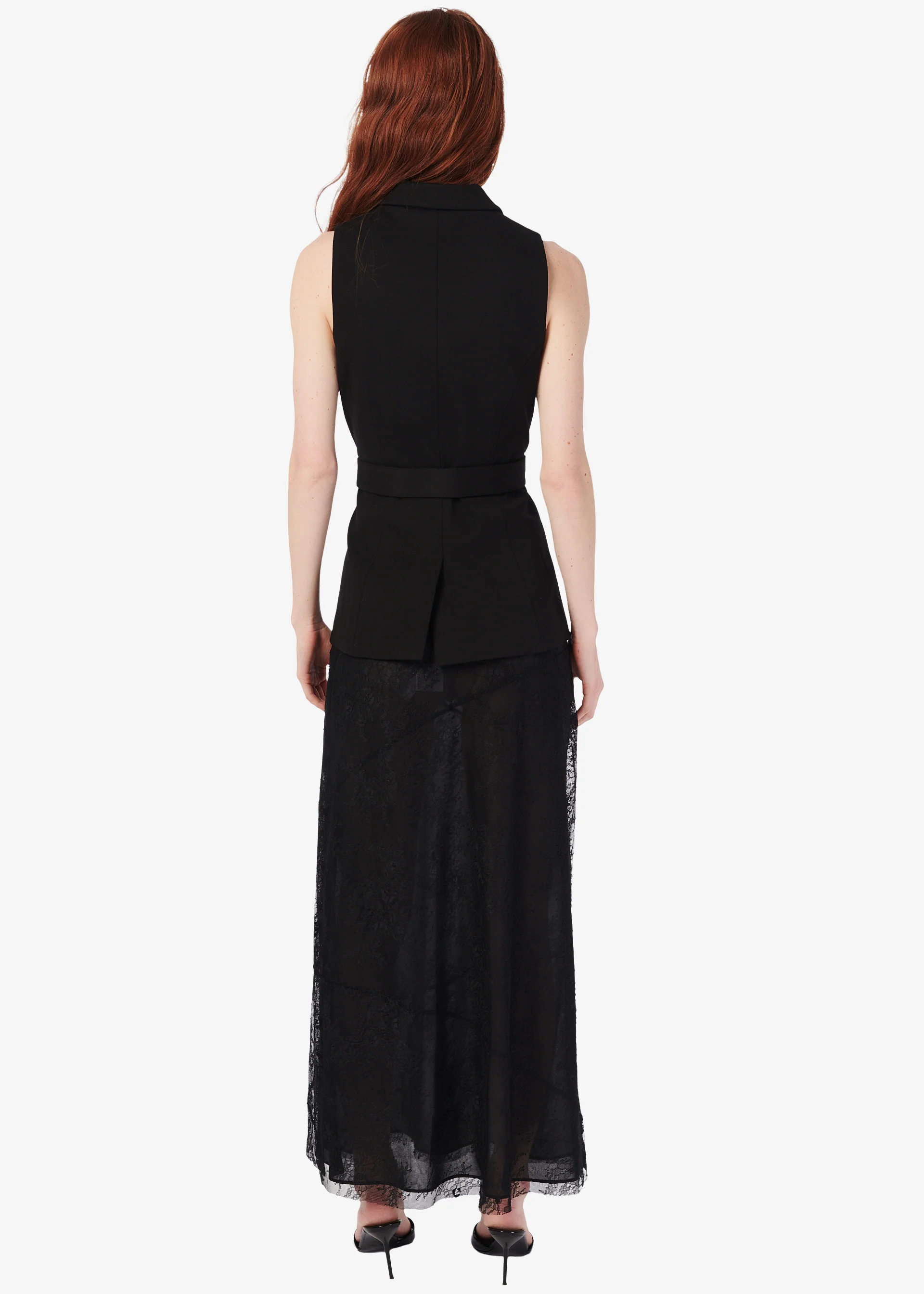 Eudora Sheer Lace Skirt Black 3 Eudora Sheer Lace Skirt Black