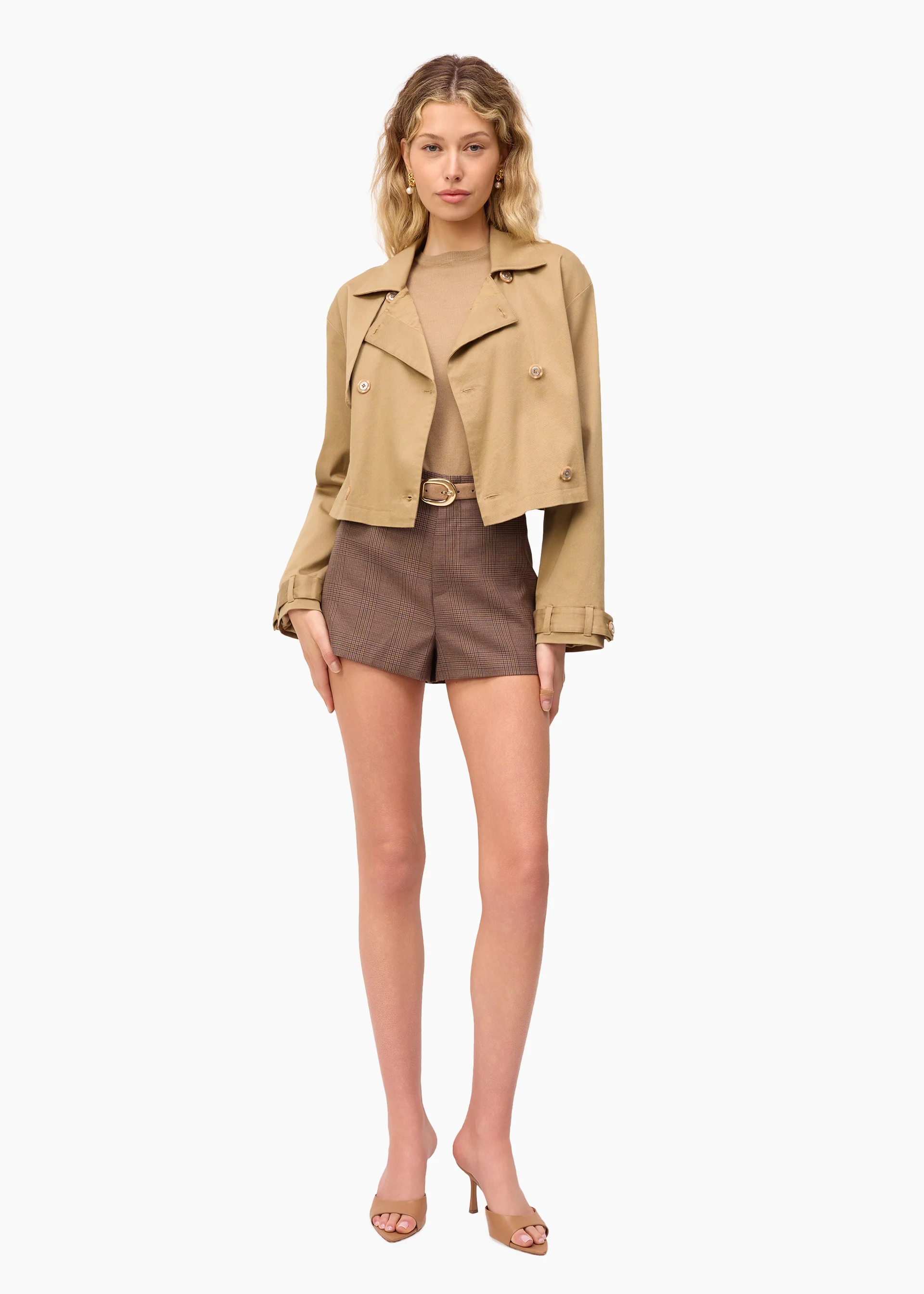 Evans Cropped Trench Miso 3 Evans Cropped Trench Miso
