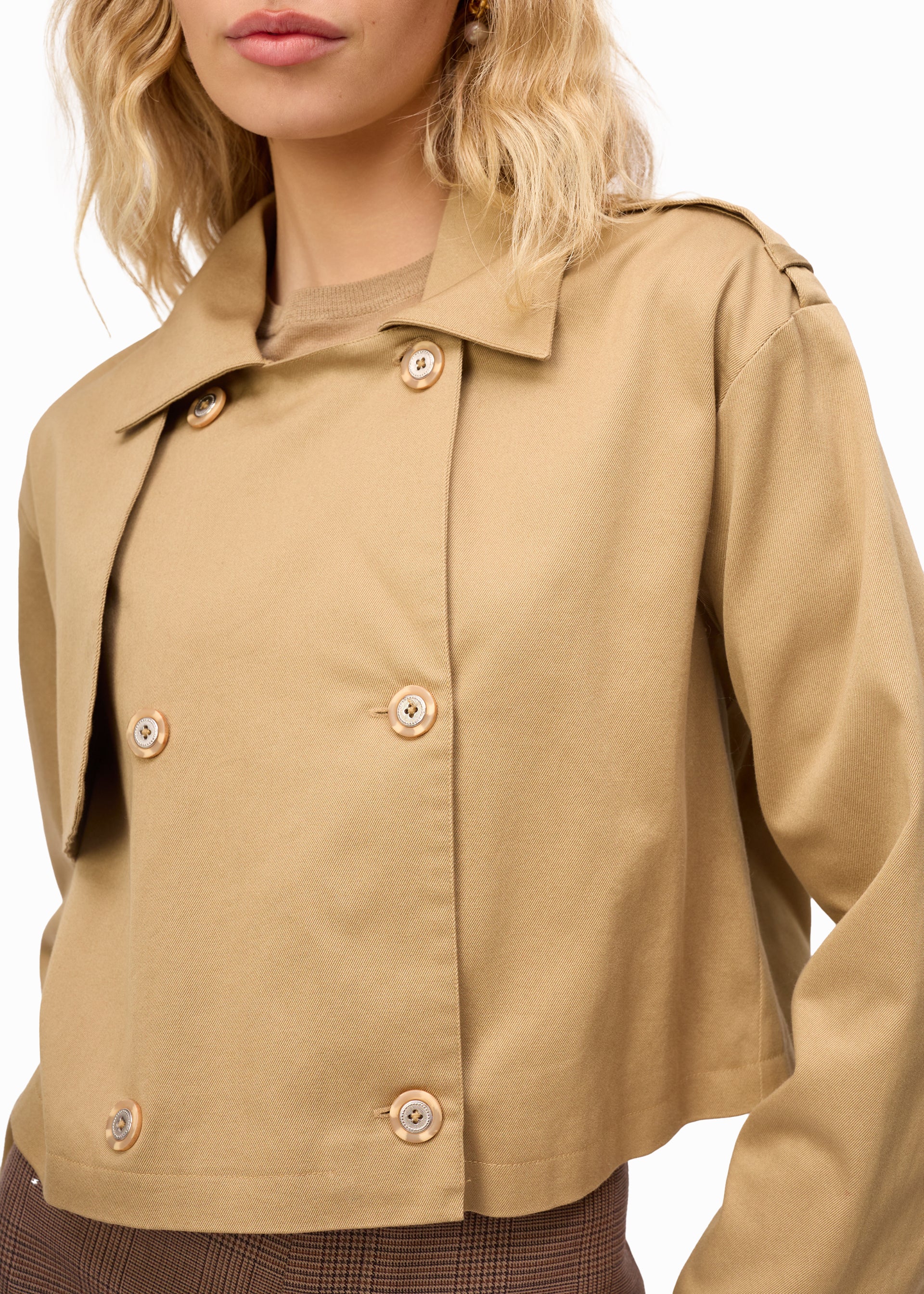 Evans Cropped Trench Miso 4 Evans Cropped Trench Miso