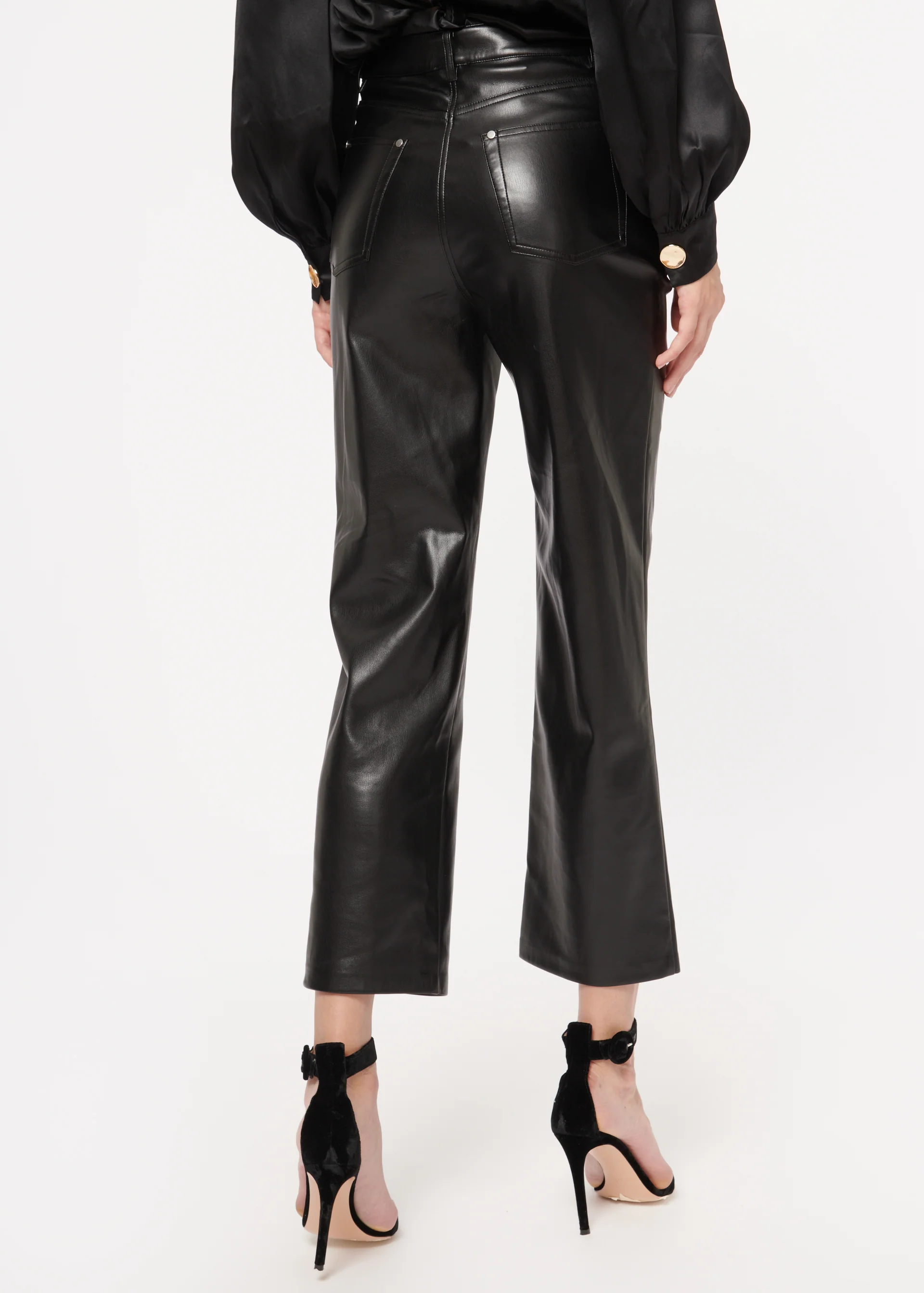 Hanie Vegan Leather Pant Black