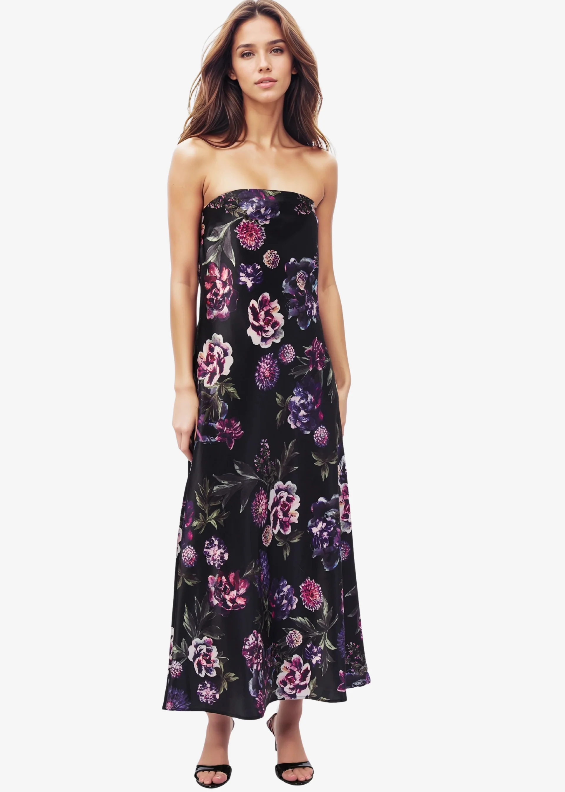 Noelle Strapless Dress Dark & Stormy