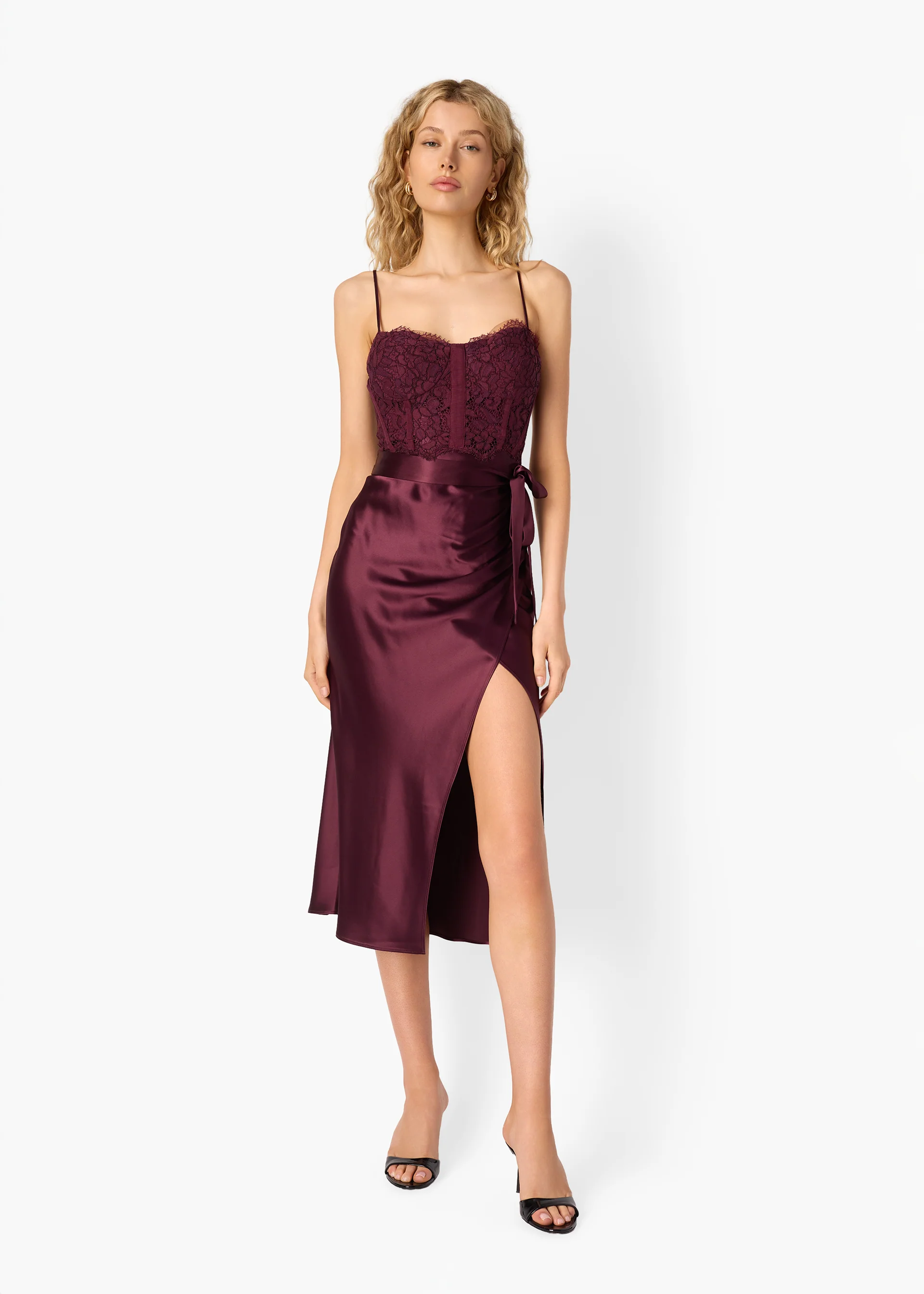 Tricia Corset Dress Blackberry