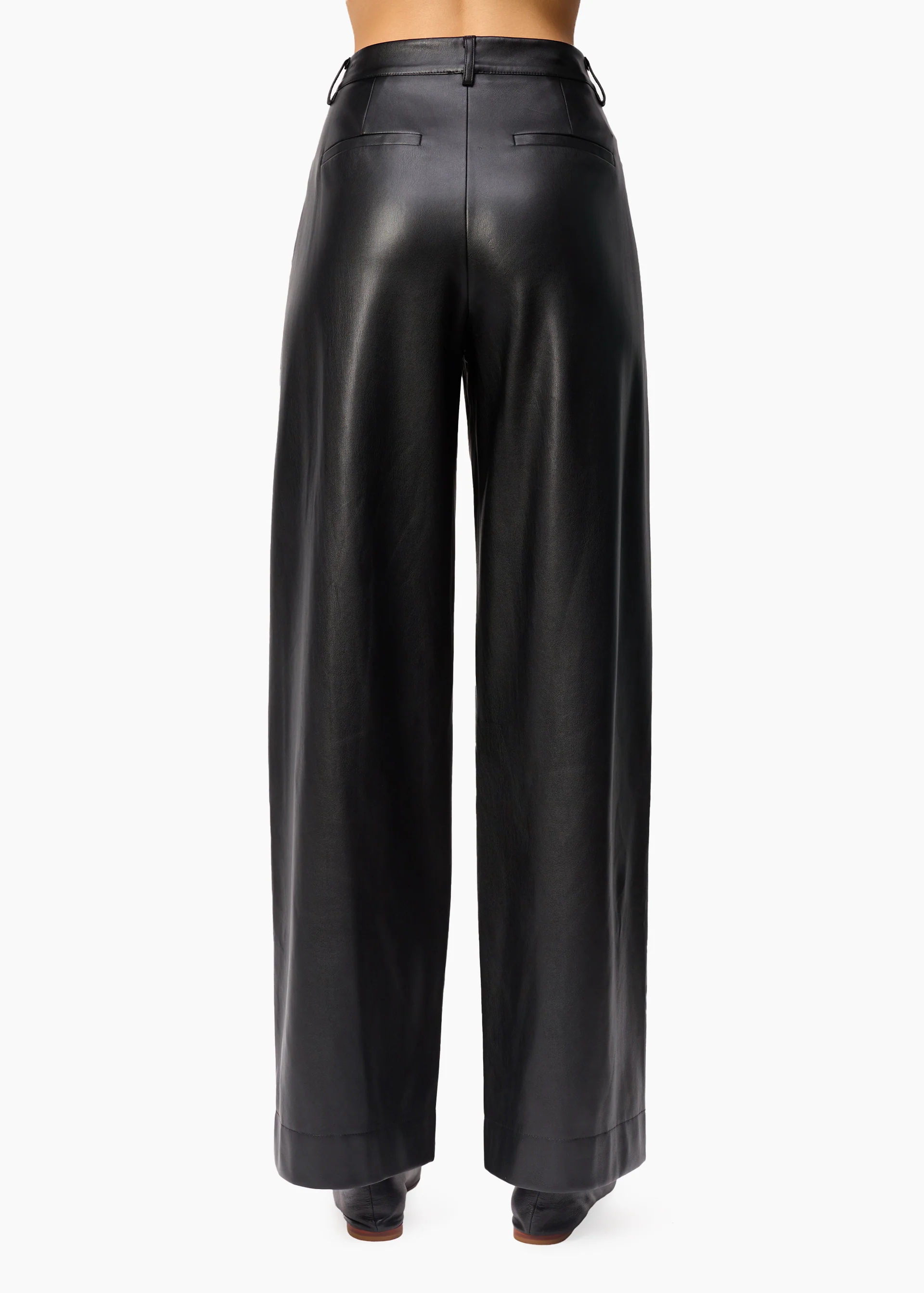 Andorra High Rise Vegan Leather Pant Black 4 Andorra High Rise Vegan Leather Pant Black
