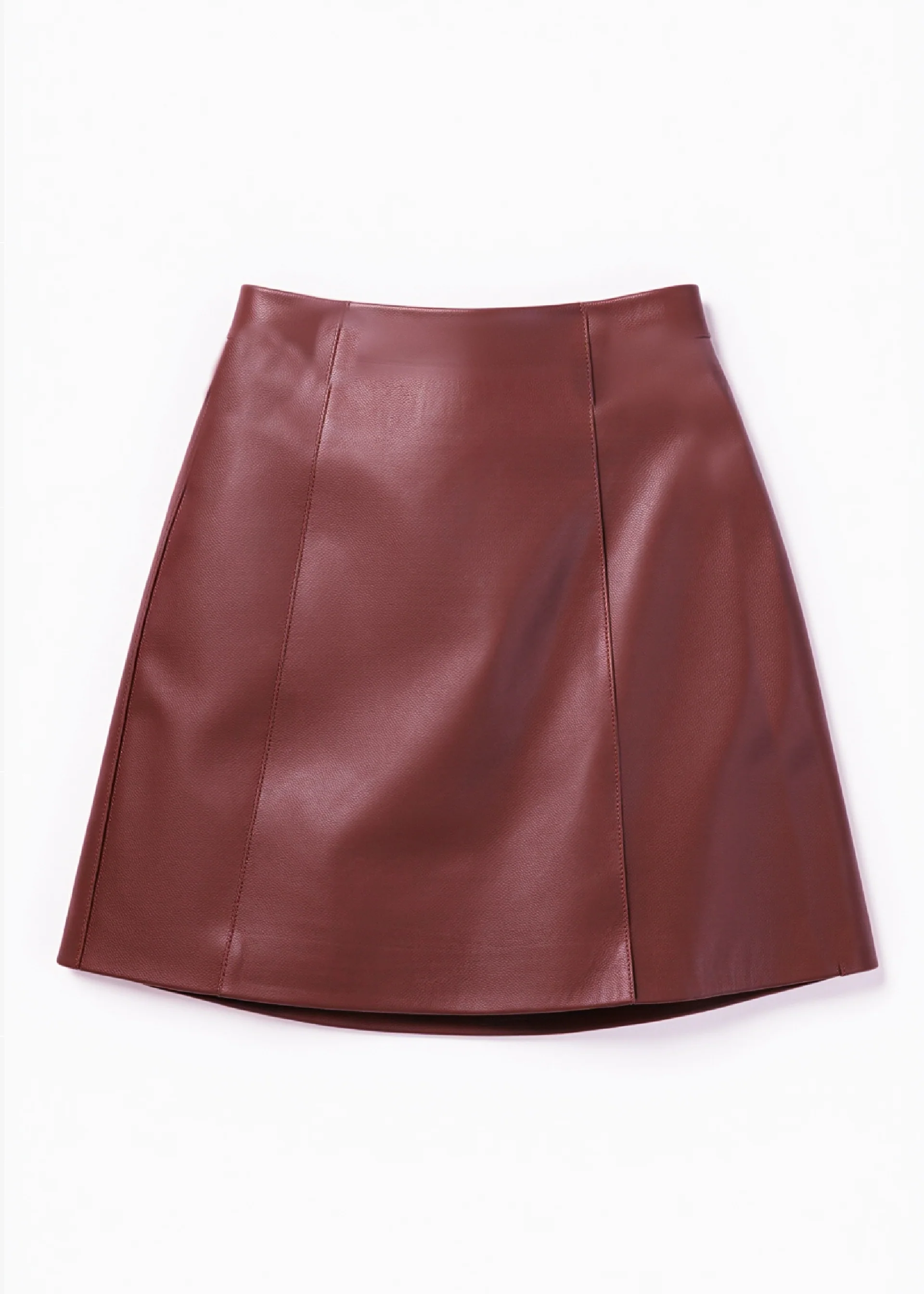 Cillian Genuine Leather Mini Skirt Syrah 4 Cillian Genuine Leather Mini Skirt Syrah