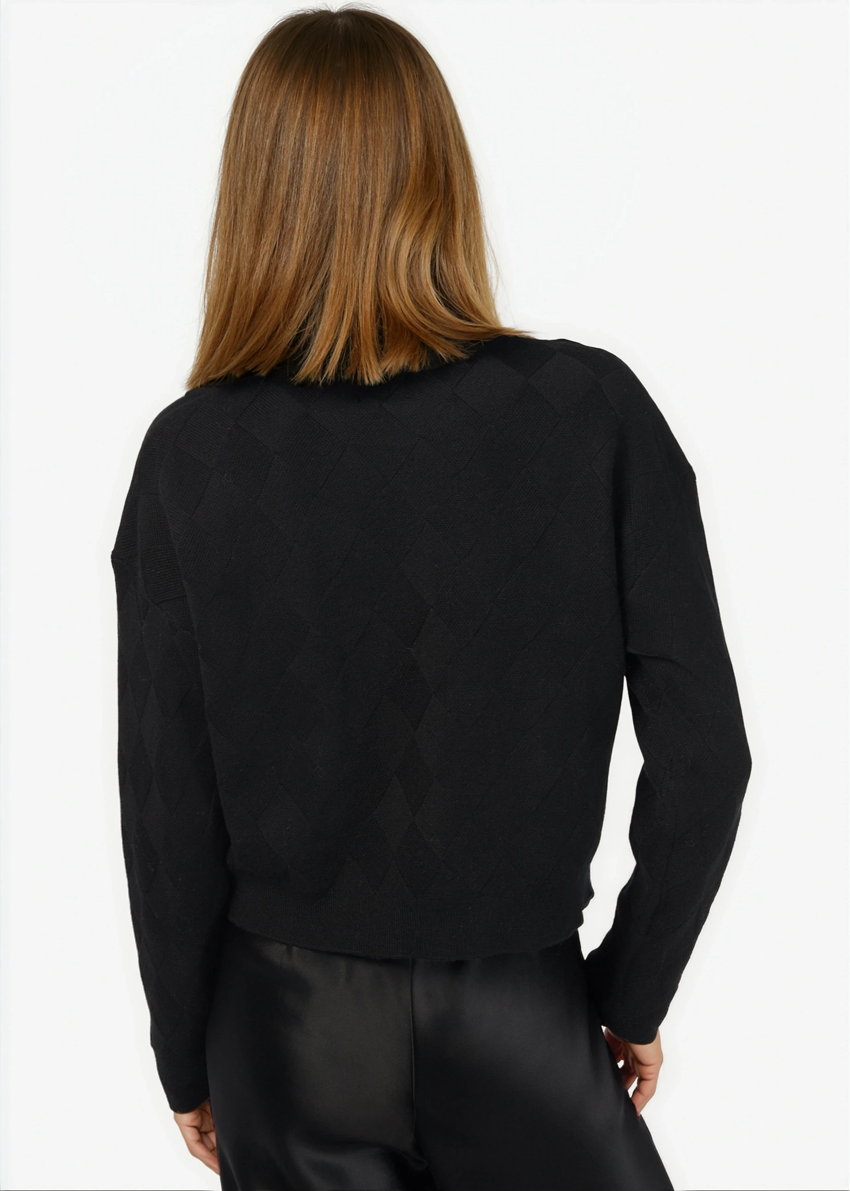 Neva Cotton Cashmere Sweater Black 4 Neva Cotton Cashmere Sweater Black