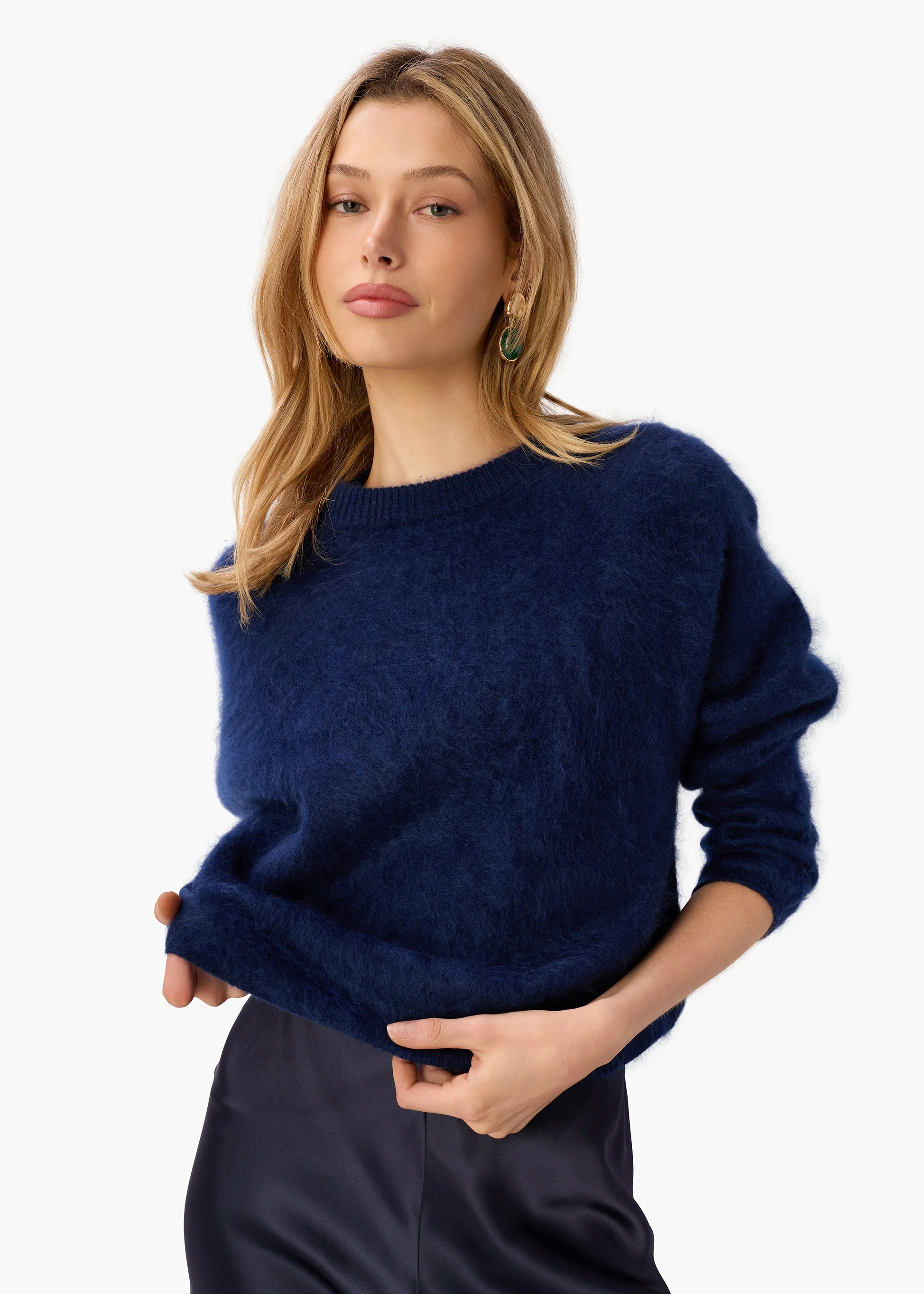 Niall Cashmere Sweater Navy