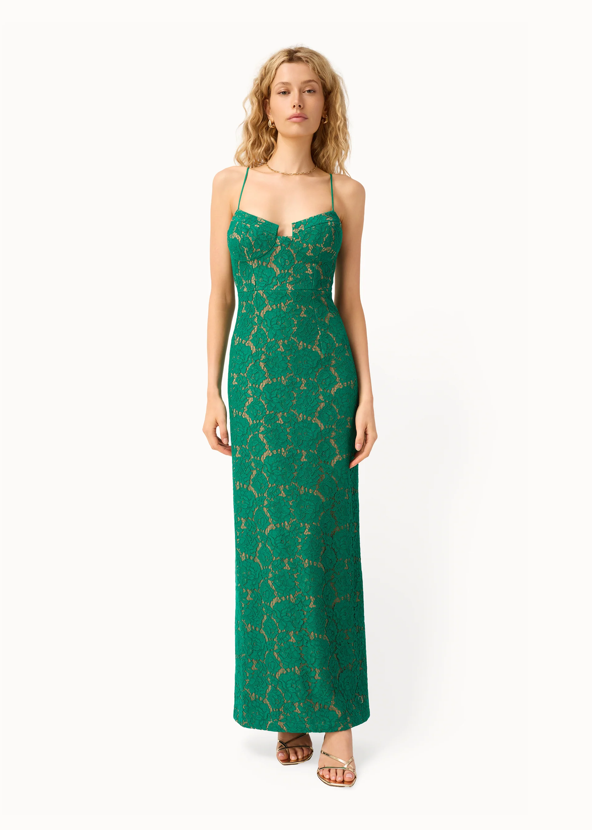 Rosaria Lace Gown Verdant