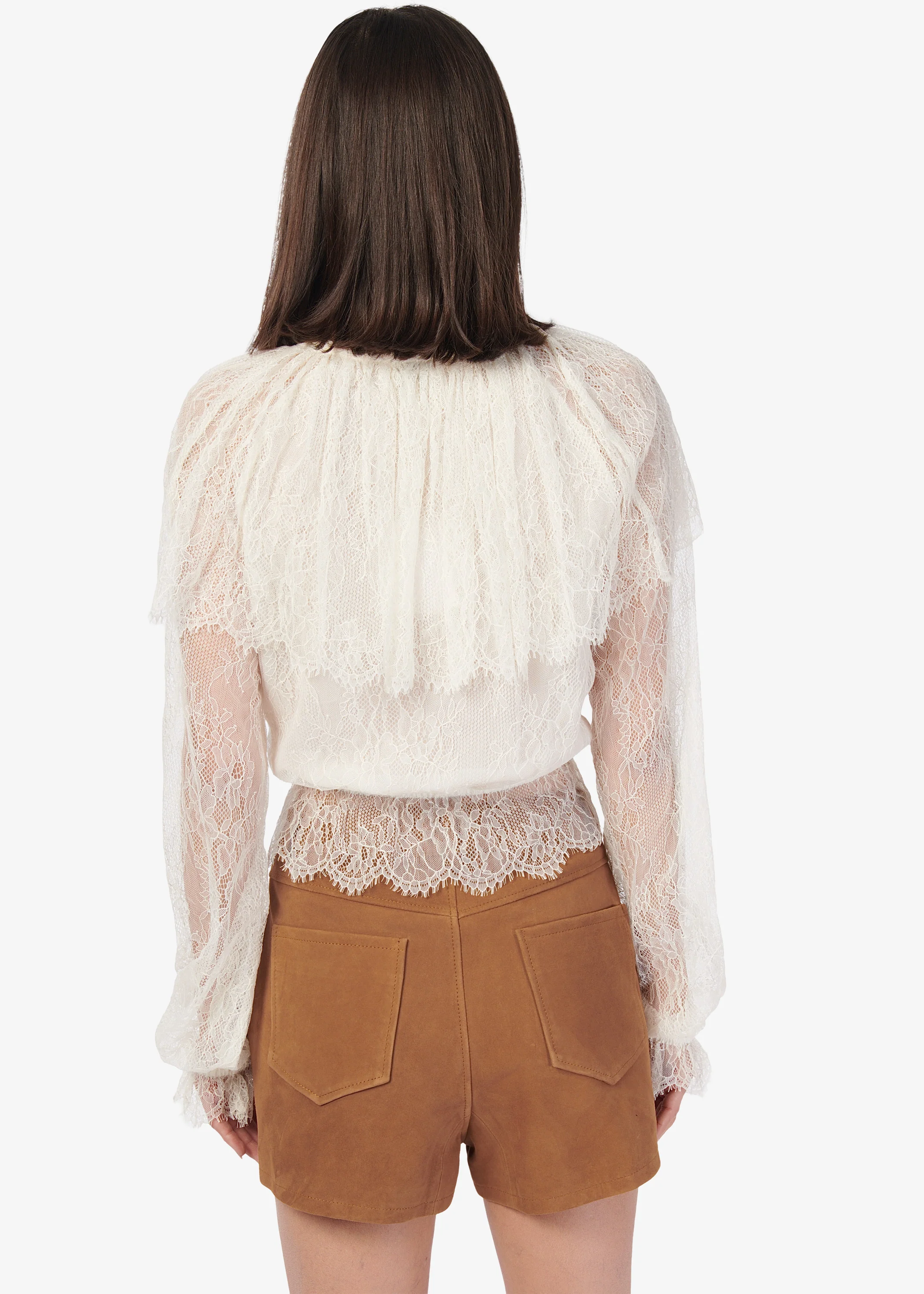 Vitoria Lace Blouse Macadamia