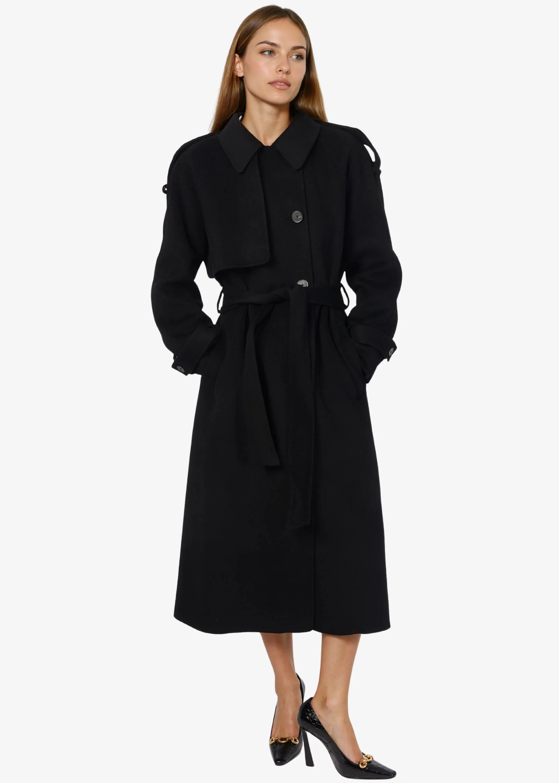 Yennifer Trench Coat Black