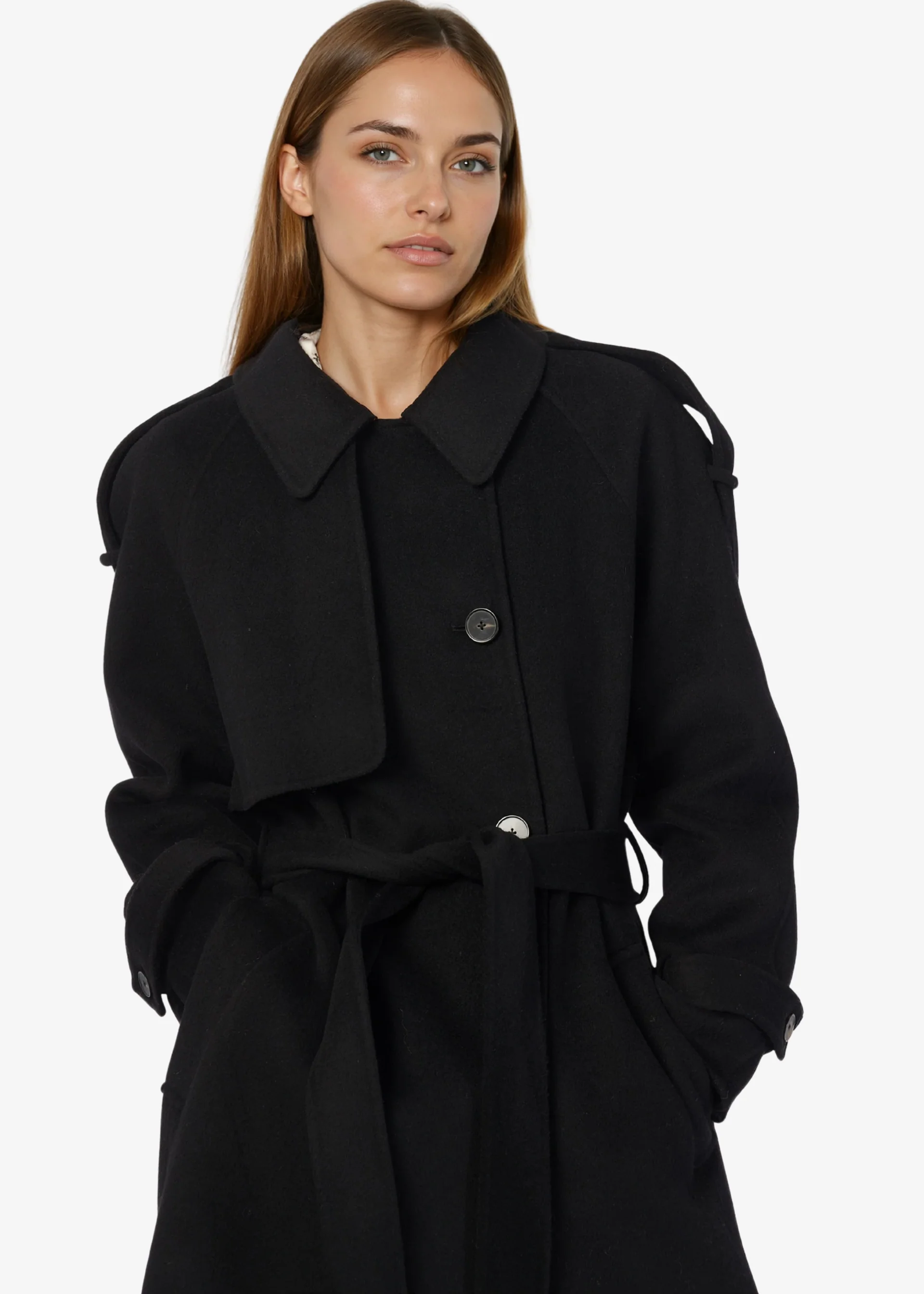 Yennifer Trench Coat Black 3 Yennifer Trench Coat Black