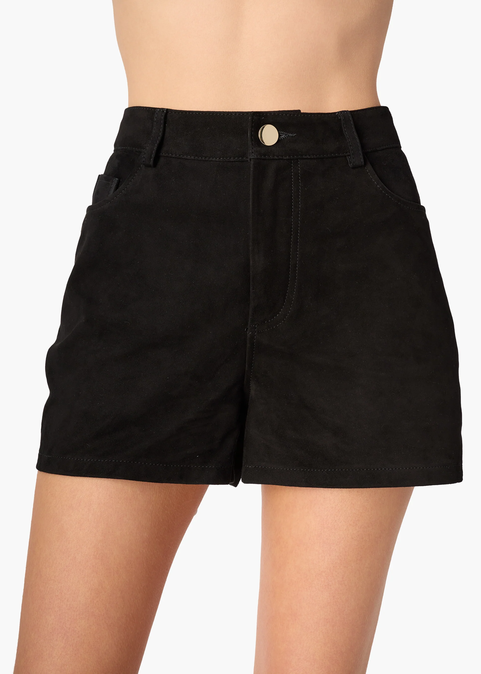 Travis Suede Short Black