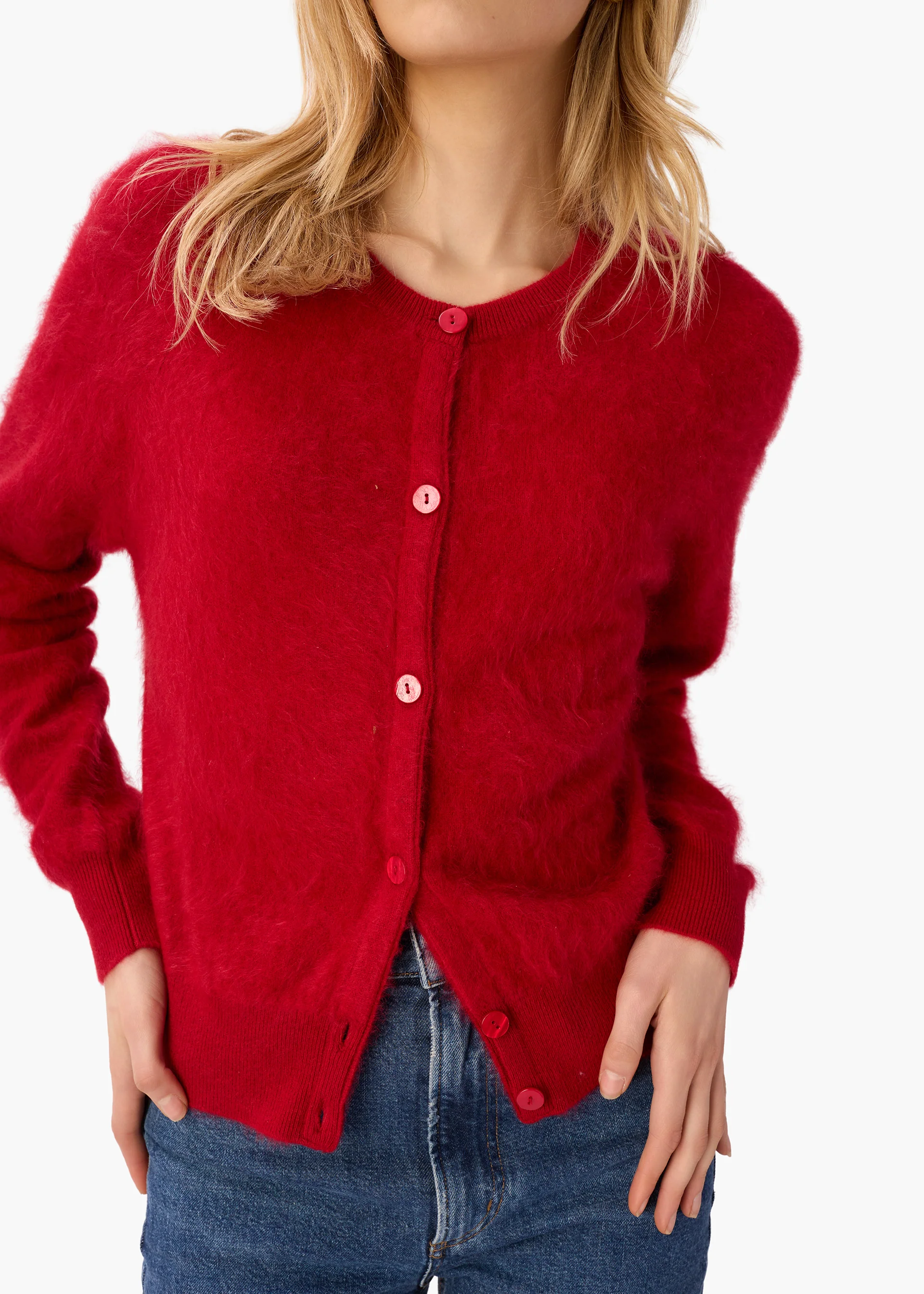 Dorian Cashmere Cardigan Poppy 3 Dorian Cashmere Cardigan Poppy