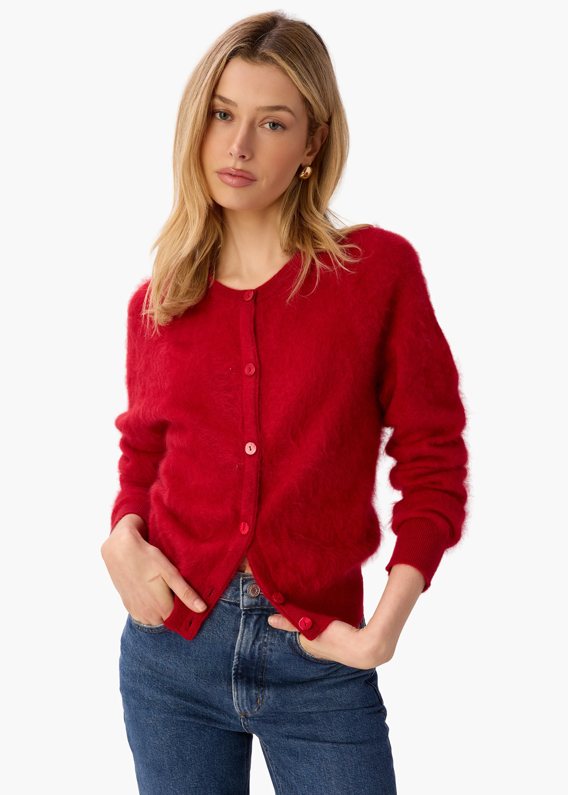 Dorian Cashmere Cardigan Poppy 6 Dorian Cashmere Cardigan Poppy
