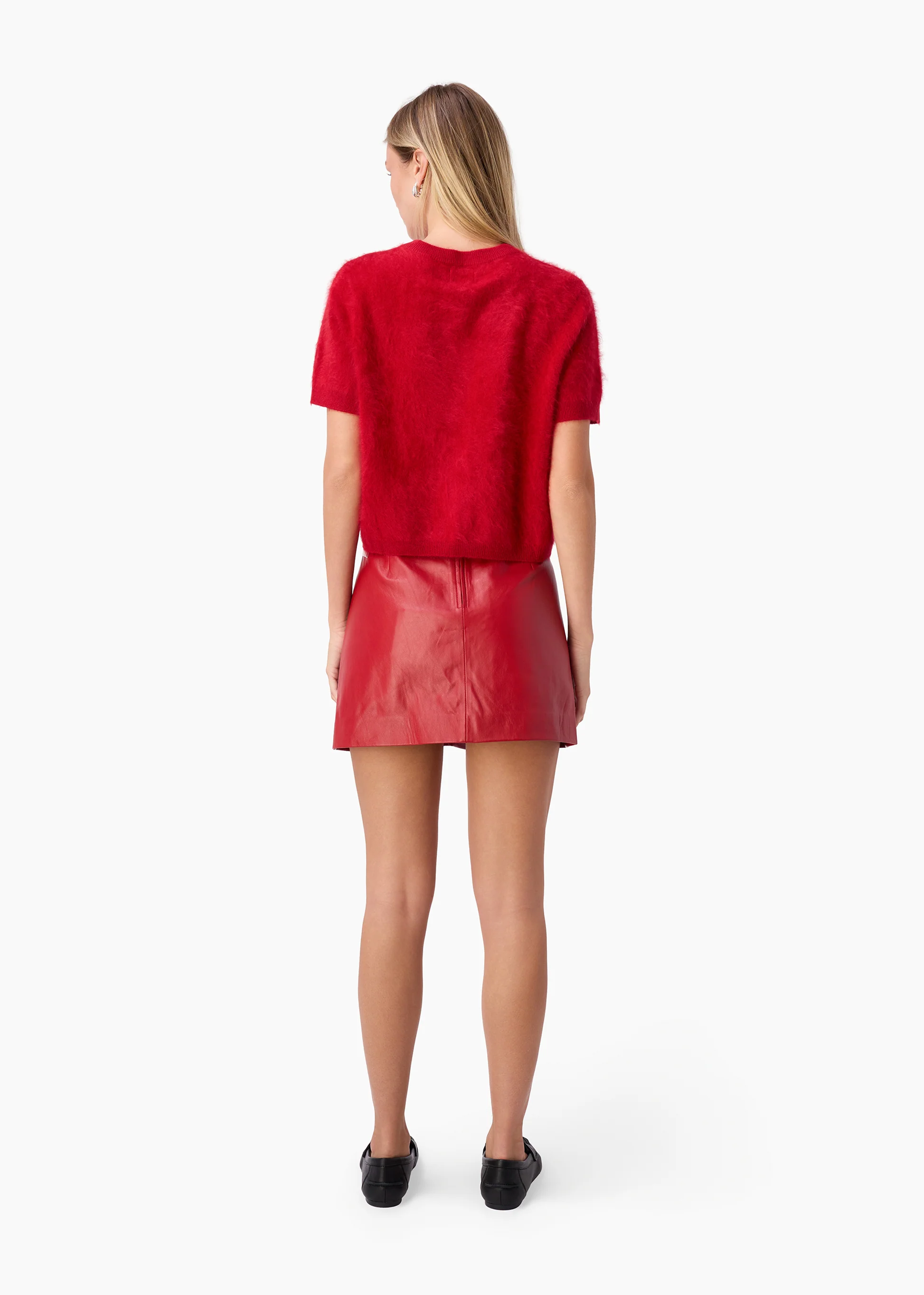 Cillian Genuine Leather Mini Skirt Poppy 5 Cillian Genuine Leather Mini Skirt Poppy