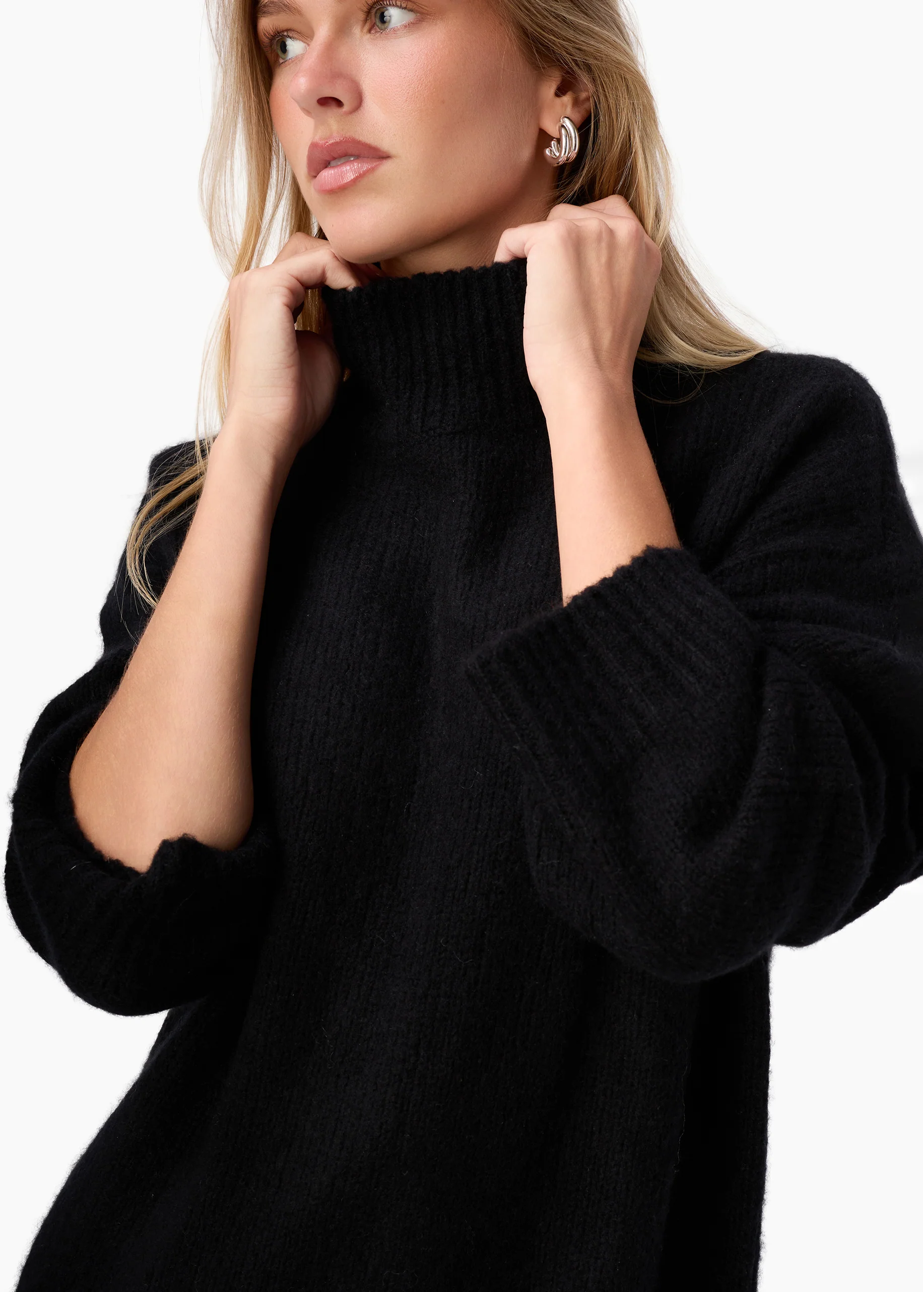 Catherine Cashmere Blend Sweater Black 3 Catherine Cashmere Blend Sweater Black