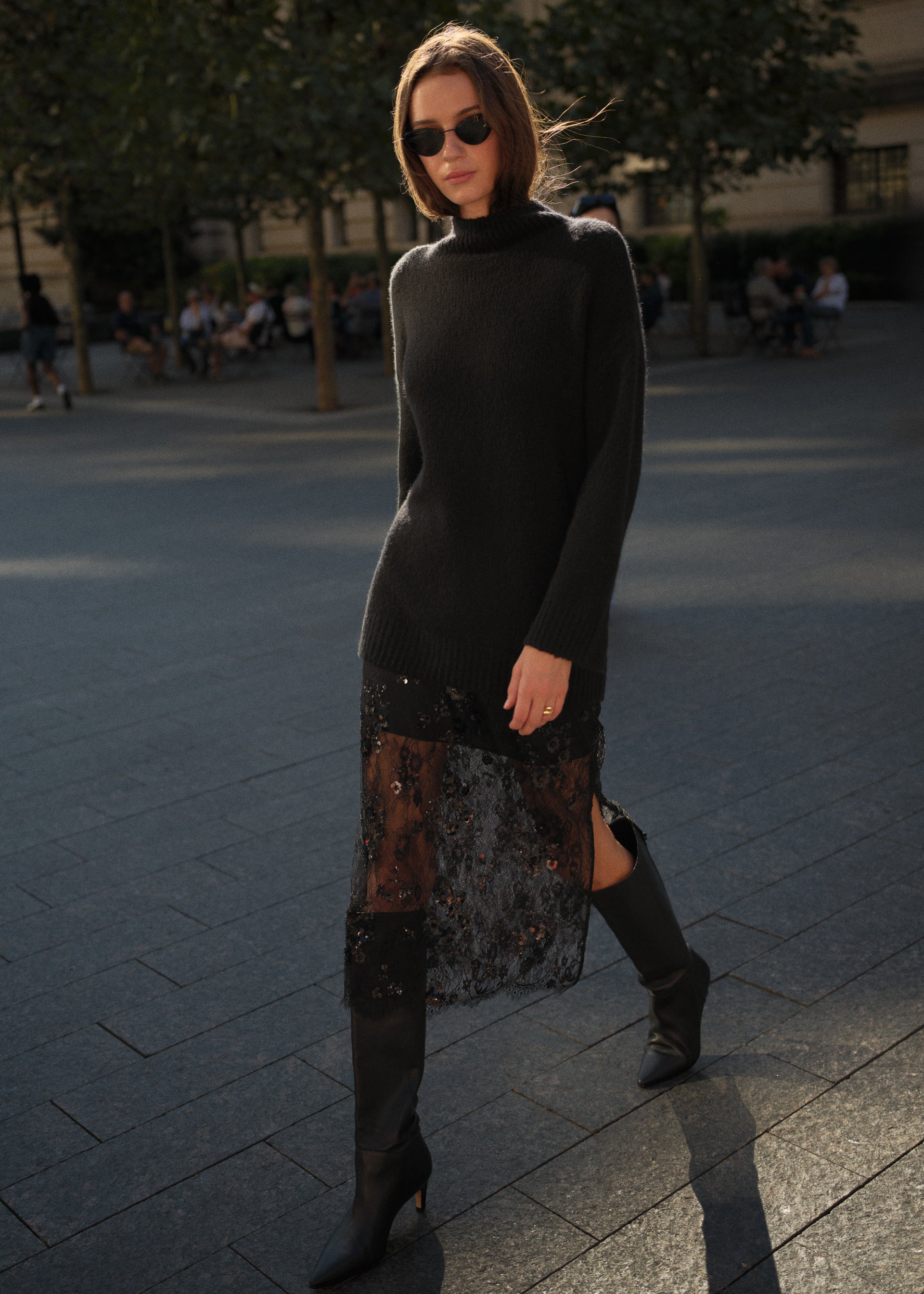 Catherine Cashmere Blend Sweater Black 6 Catherine Cashmere Blend Sweater Black