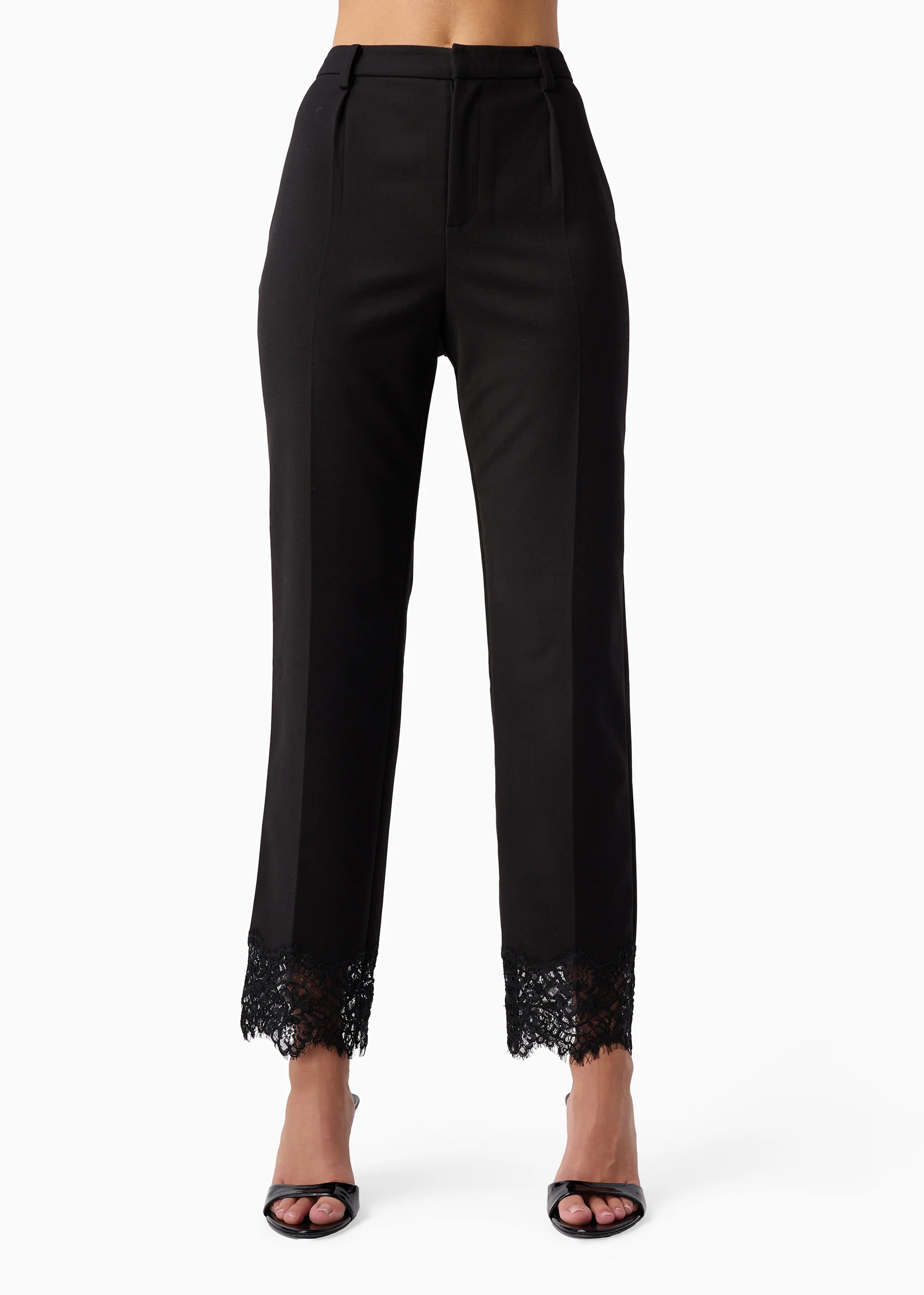 Cheyenne High Rise Cropped Pant Black
