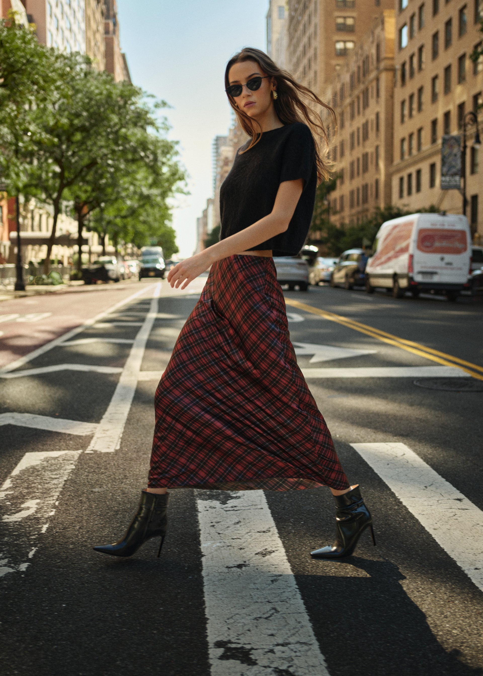 Aviva Maxi Skirt Tartan