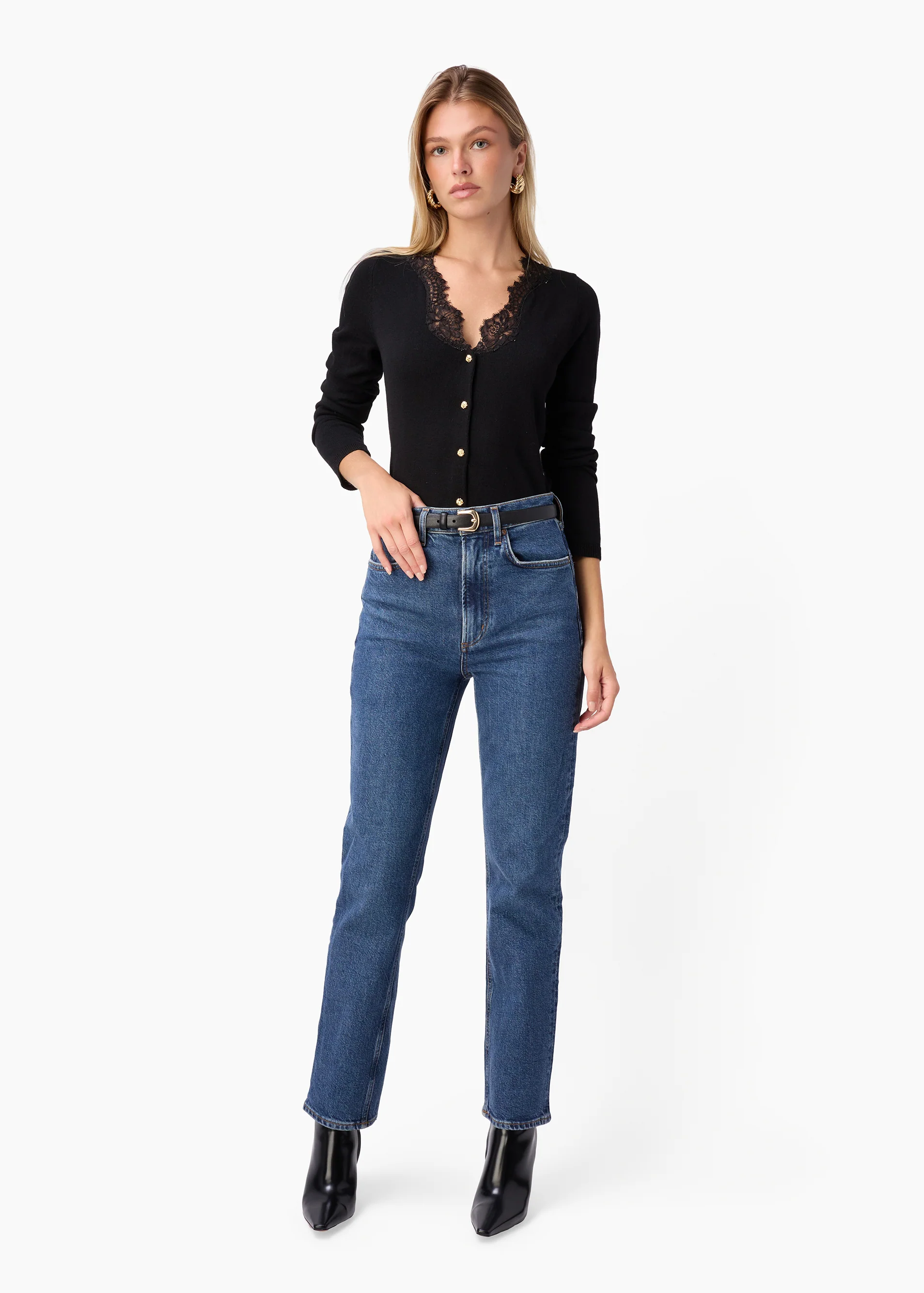 Eirene Lightweight Knit Cardigan Black 3 Eirene Lightweight Knit Cardigan Black