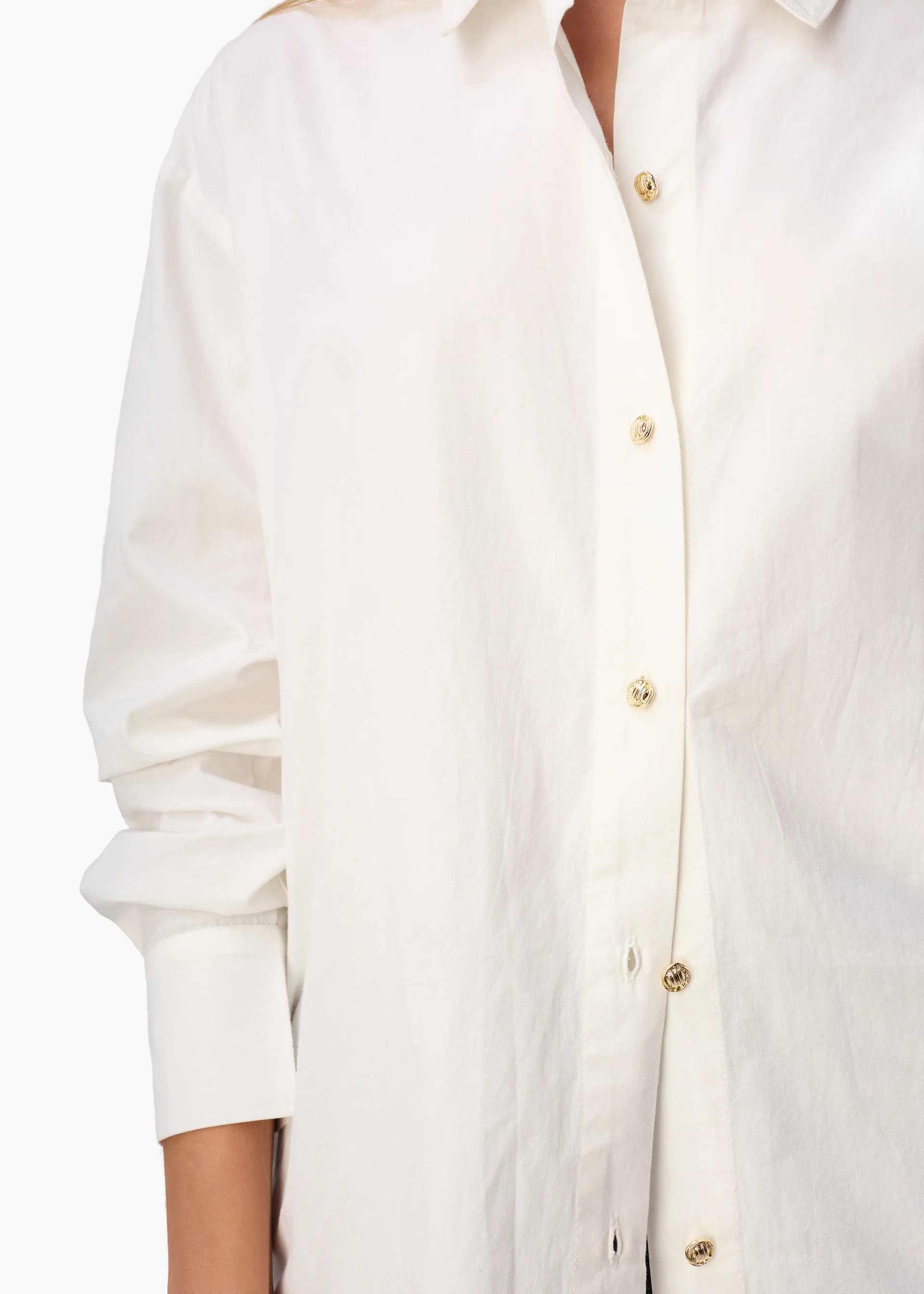 Sumayya Cotton Poplin Top White