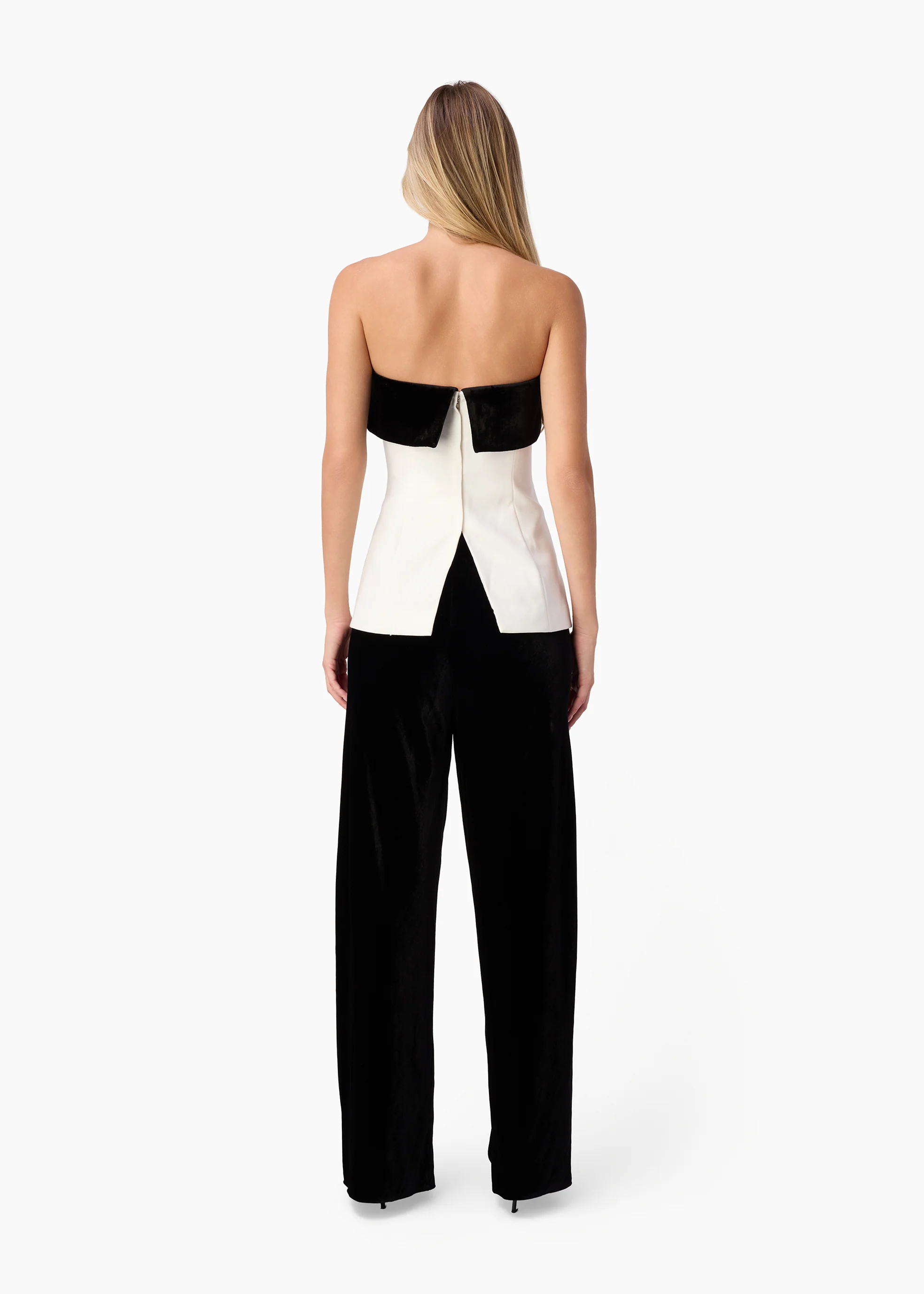 Rohan Strapless Top White/Black