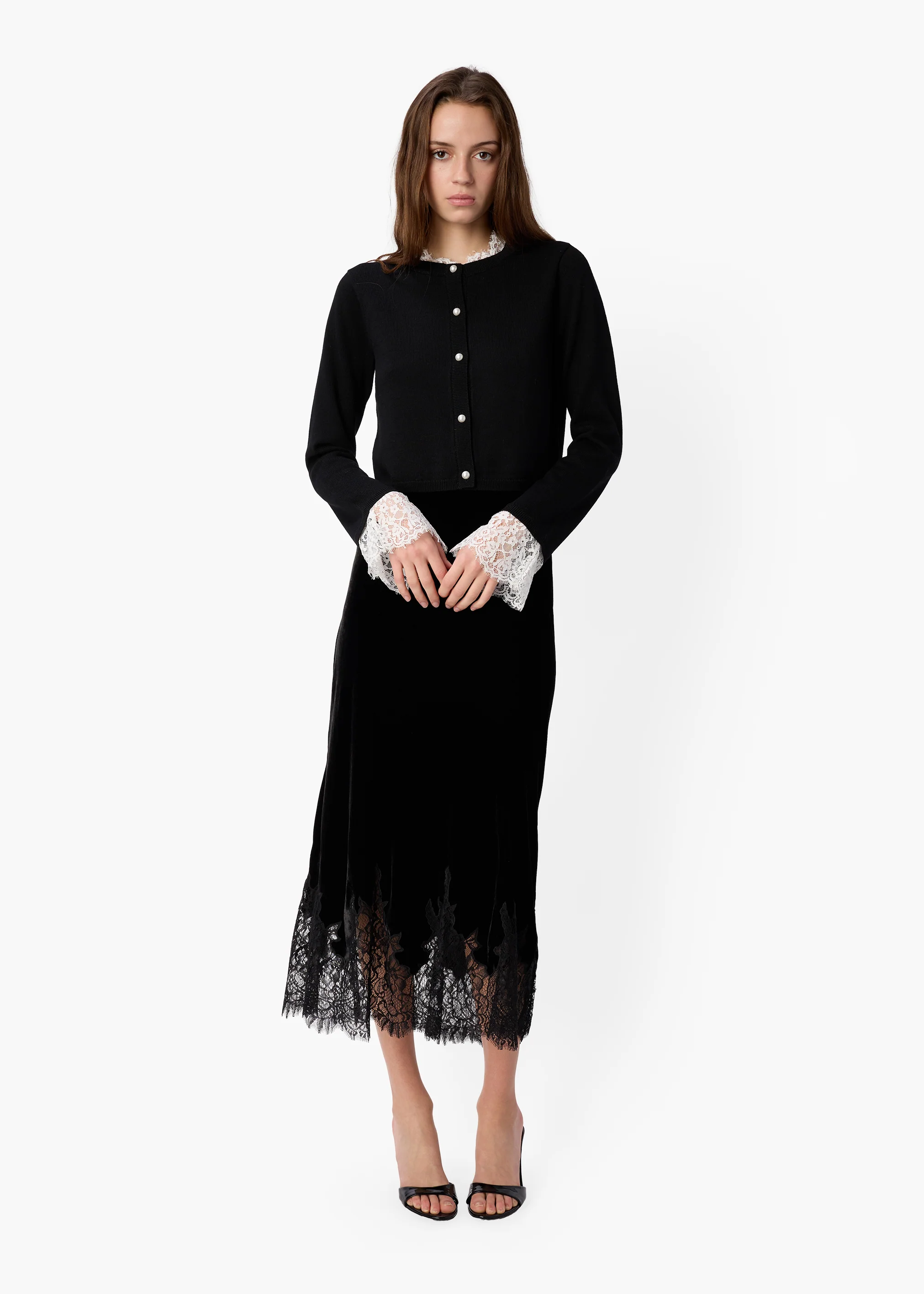 Eliana Cardigan Black/White 5 Eliana Cardigan Black/White