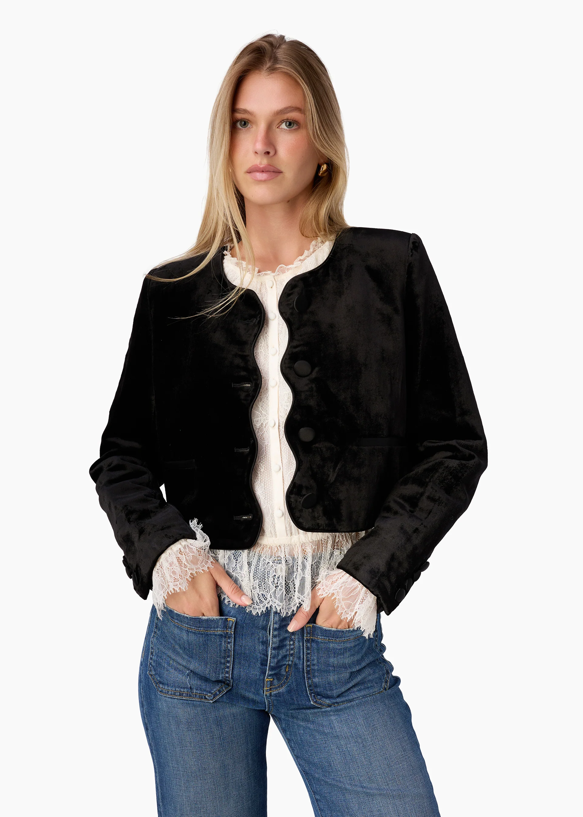 Apollonia Velvet Blazer Black 3 Apollonia Velvet Blazer Black