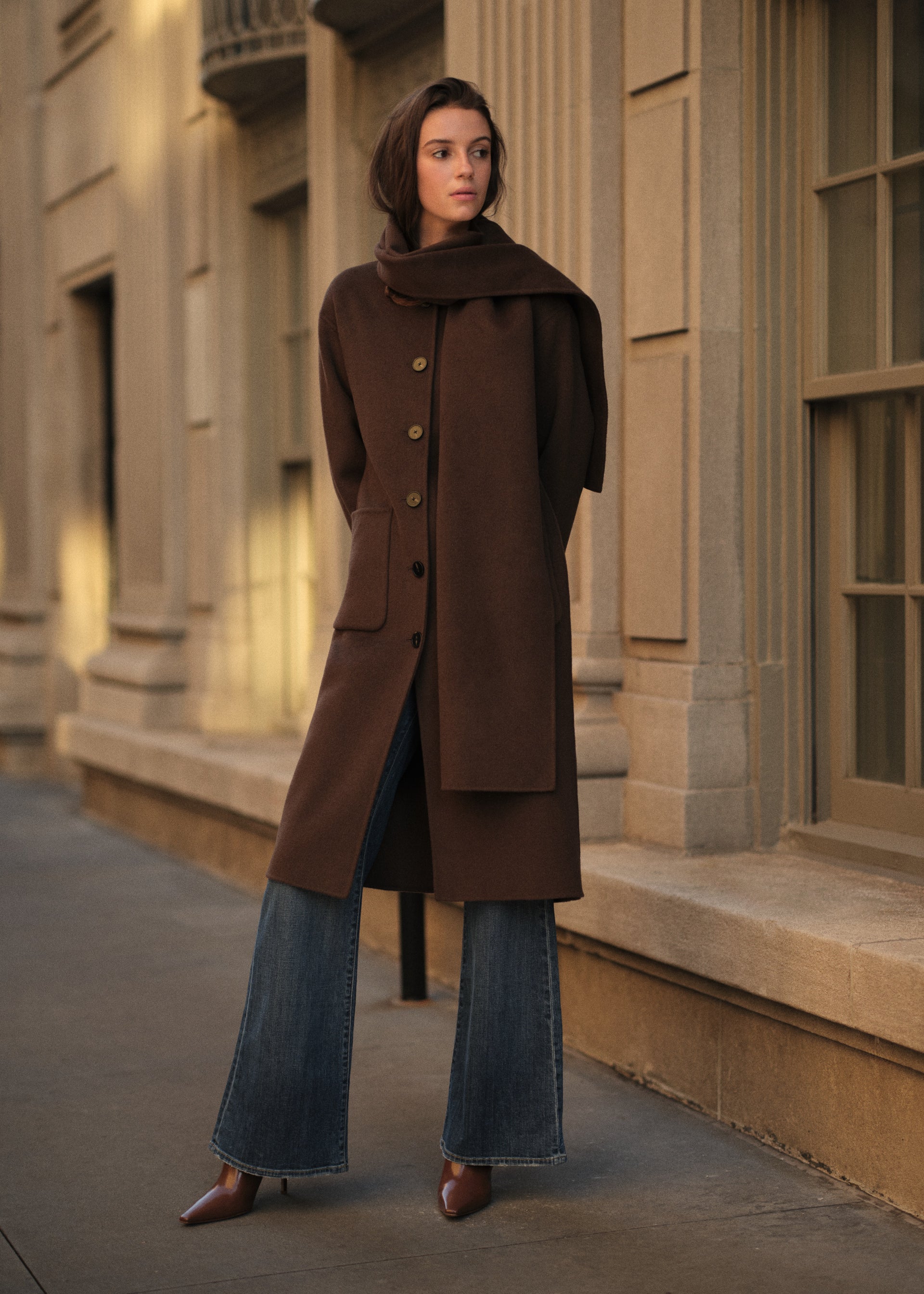 Winifred Wool Cashmere Coat Sable