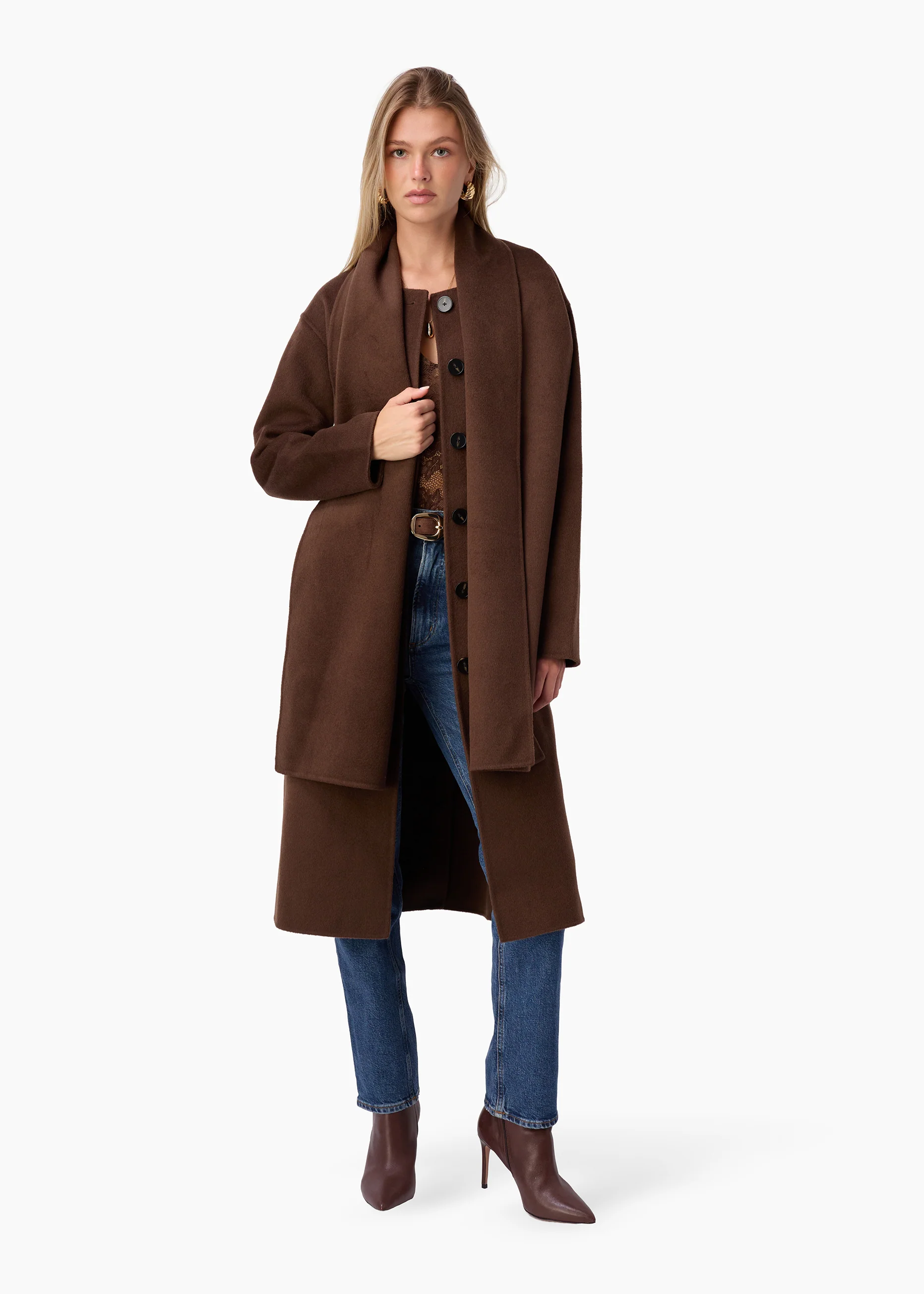 Winifred Wool Cashmere Coat Sable