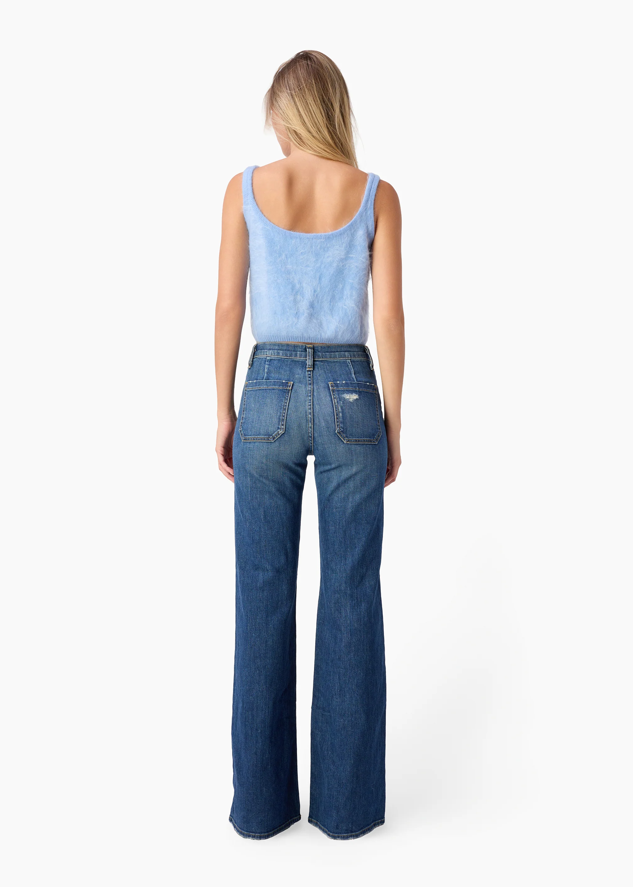 Ami Cashmere Tank Cerulean 5 Ami Cashmere Tank Cerulean