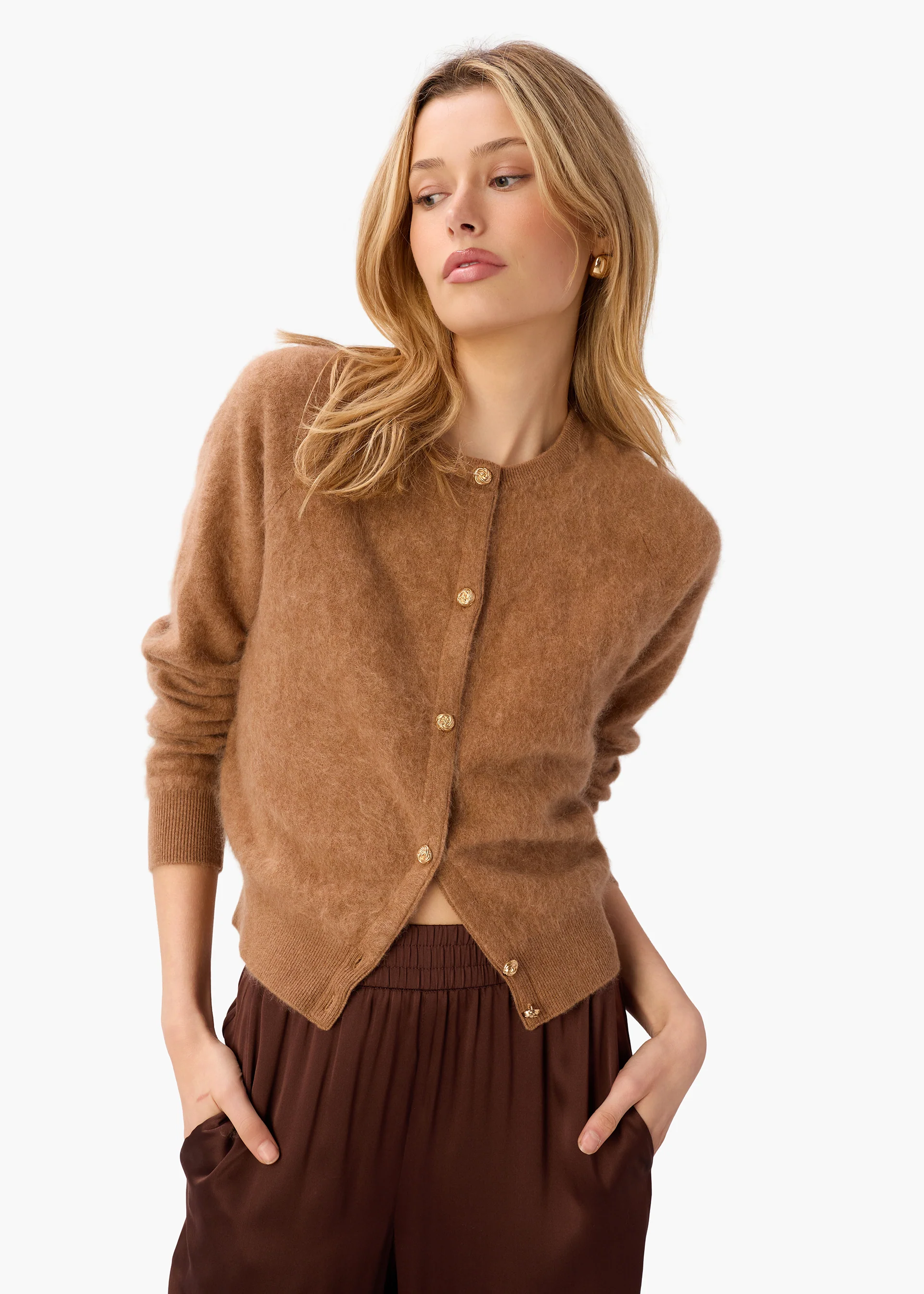 Dorian Cashmere Cardigan Caramel 6 Dorian Cashmere Cardigan Caramel