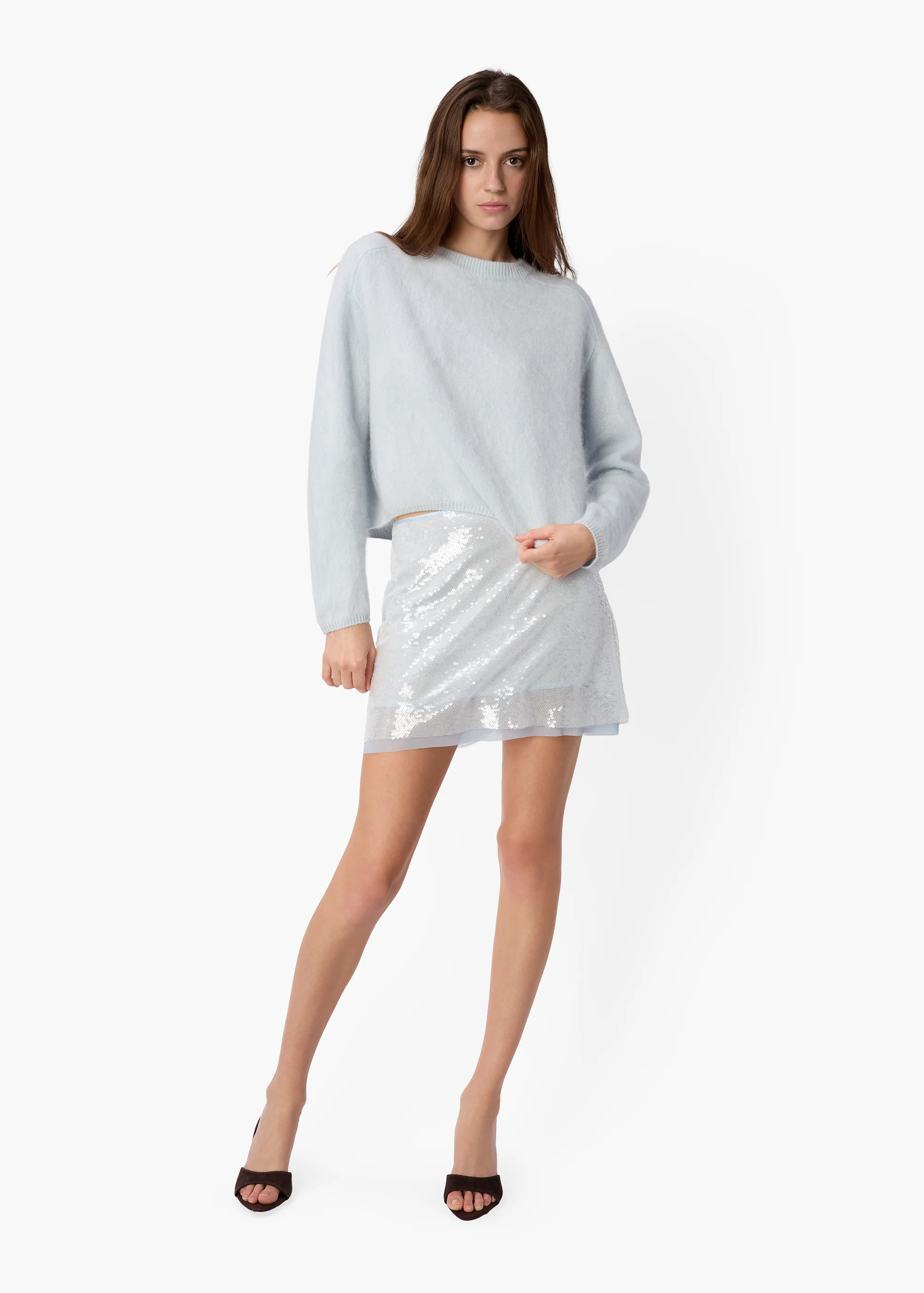 Niall Cashmere Sweater Mint