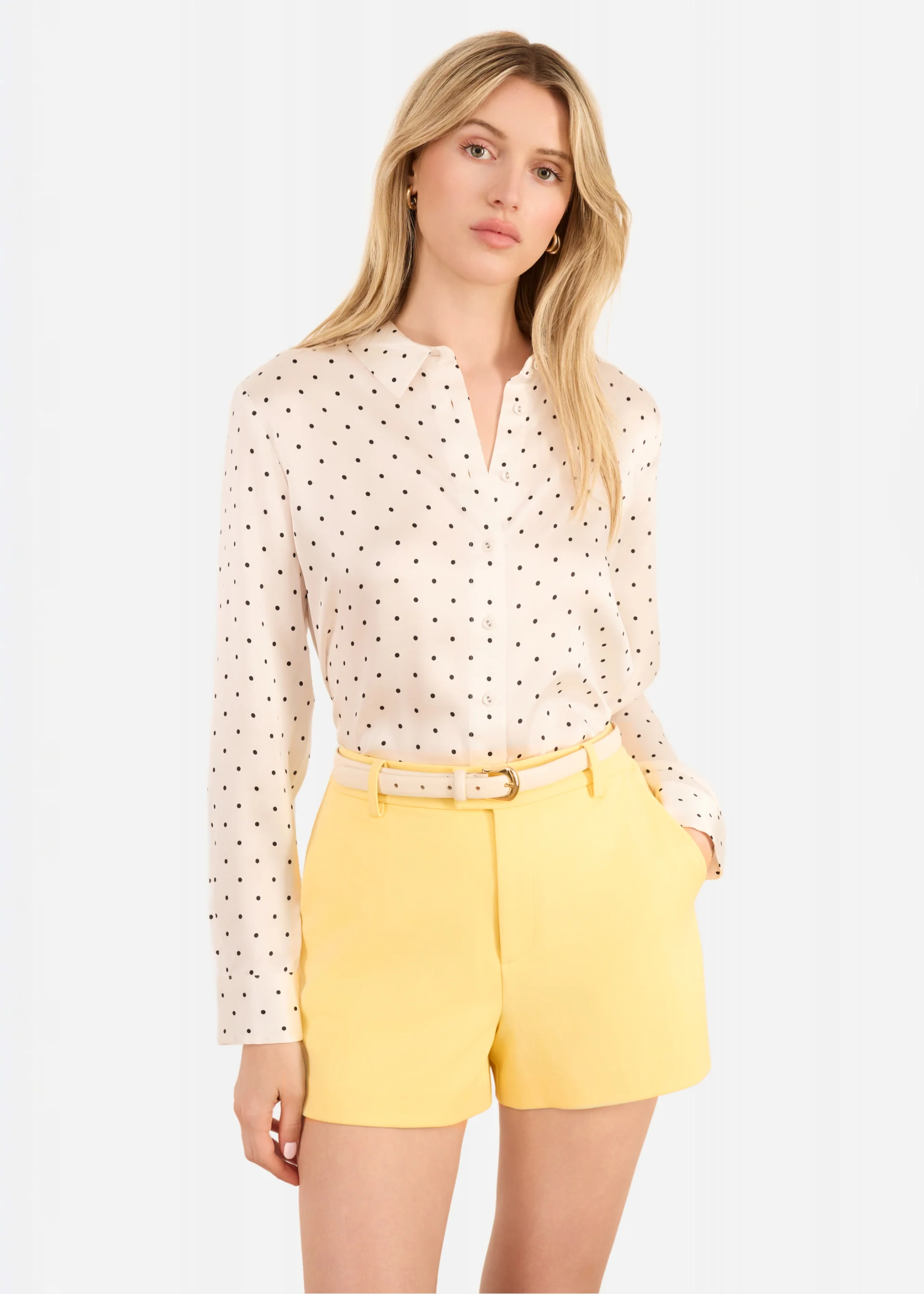 Crosby Silk Blouse Pin Dot 3 Crosby Silk Blouse Pin Dot