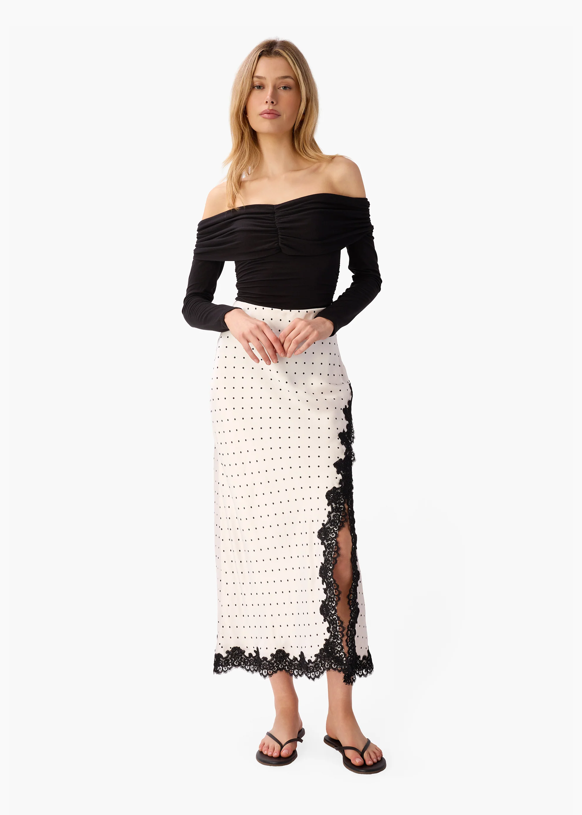 Teagan Skirt Pin Dot 5 Teagan Skirt Pin Dot