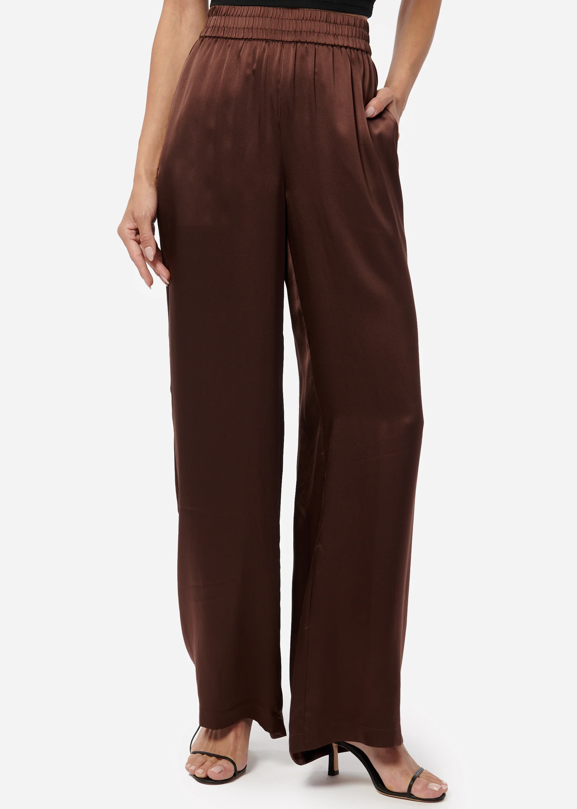 Bleecker Silk Pant Chocolate