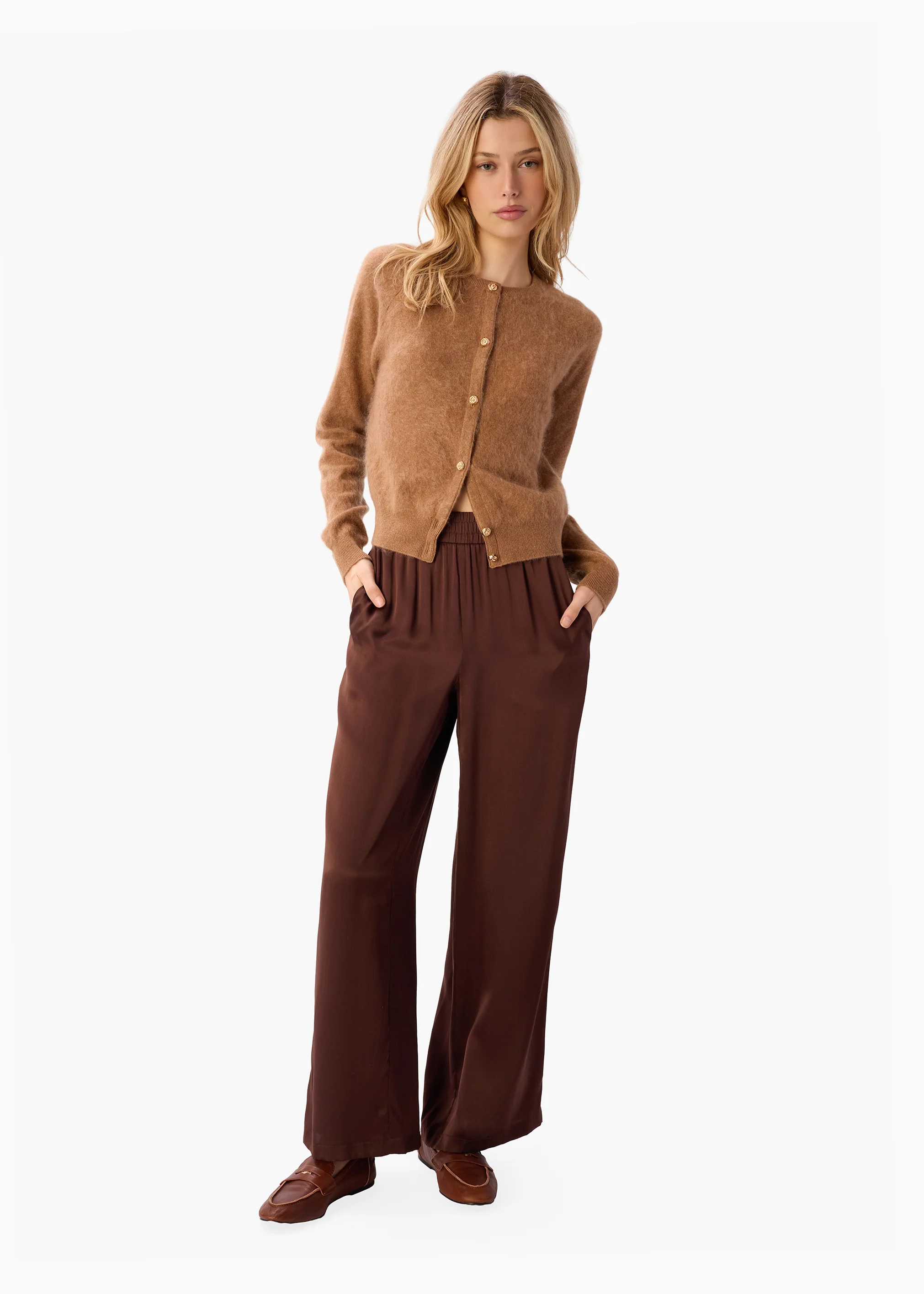 Bleecker Silk Pant Chocolate