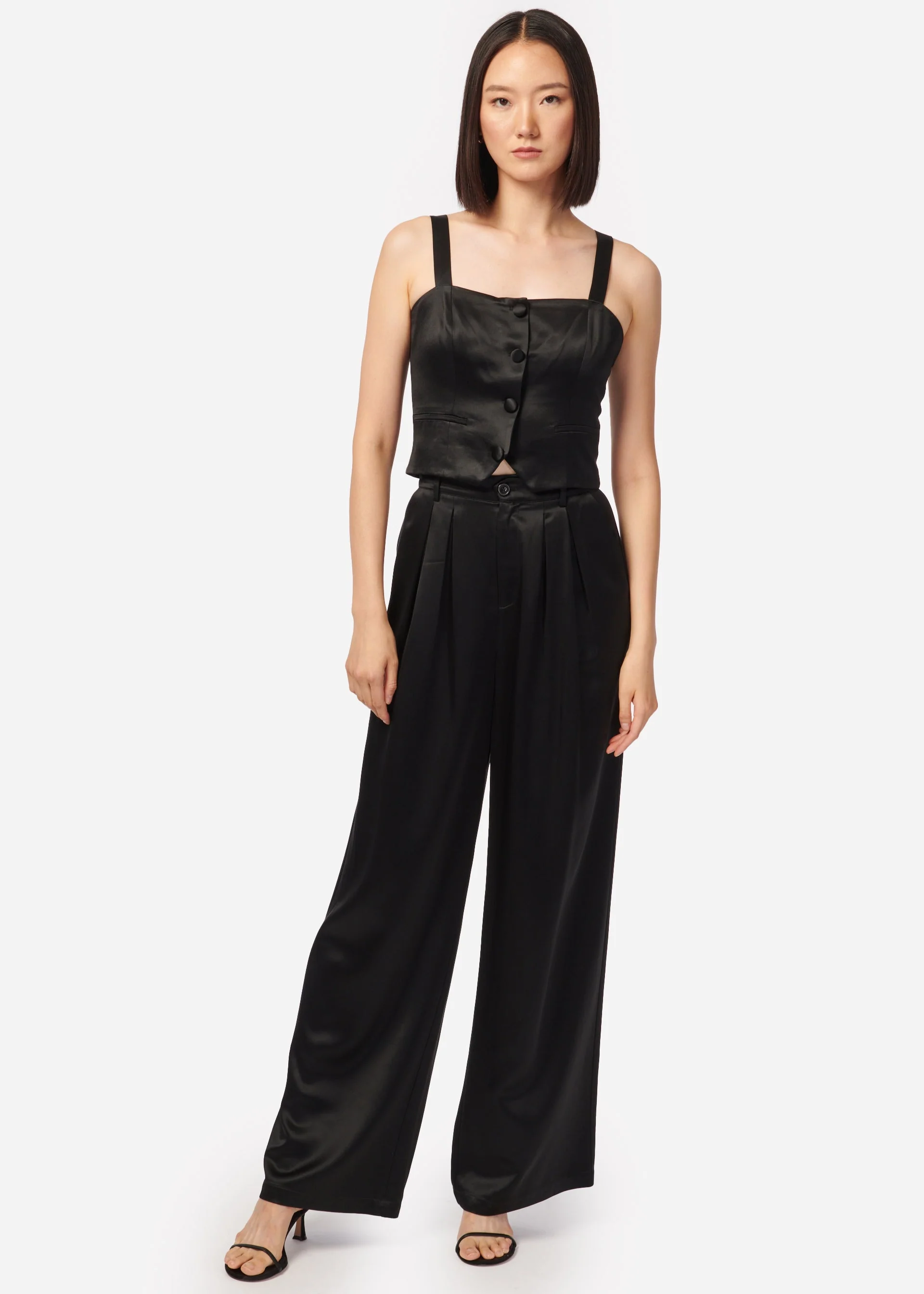 Davina Wide Leg Pant Black