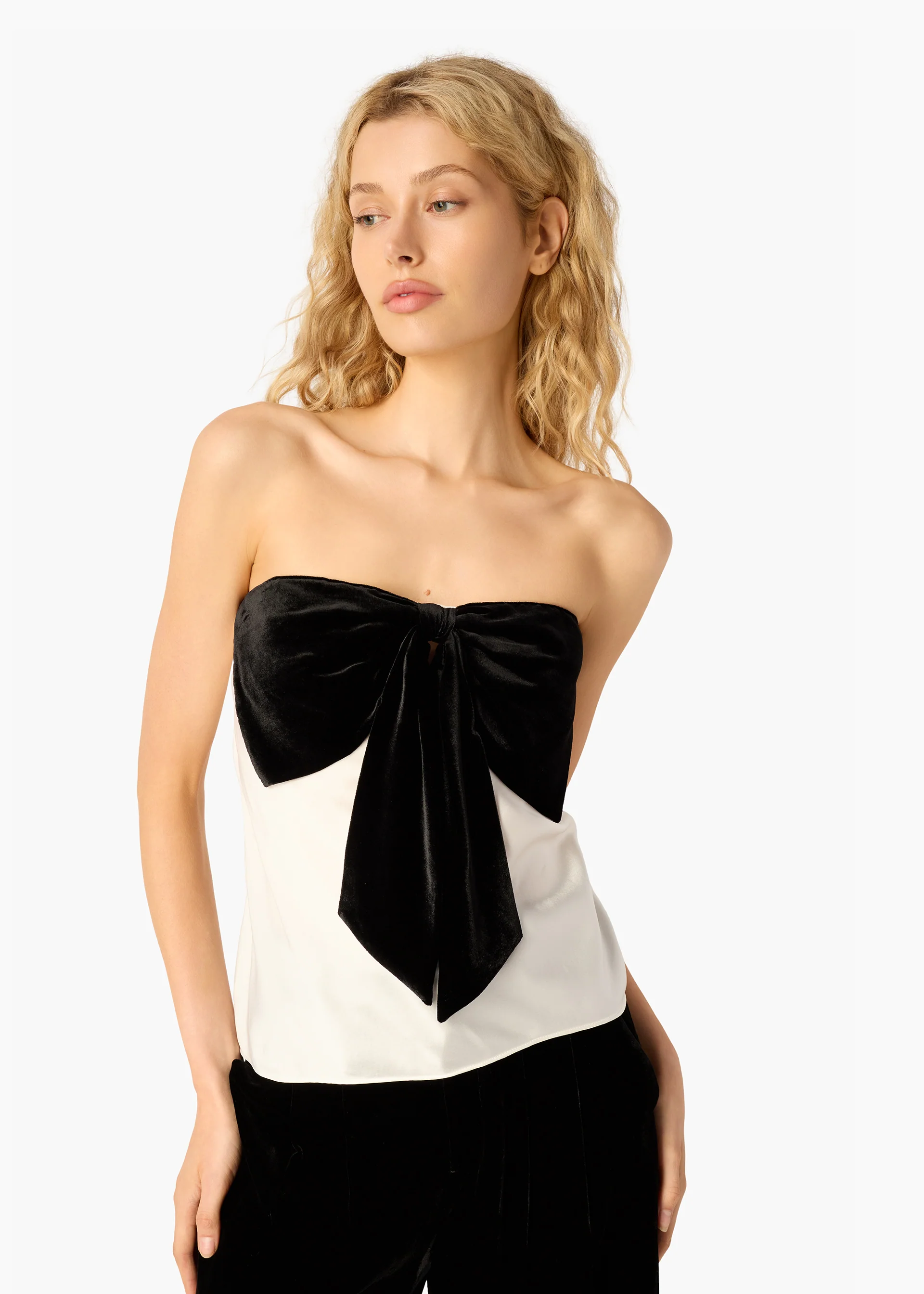 Lora Strapless Camisole White