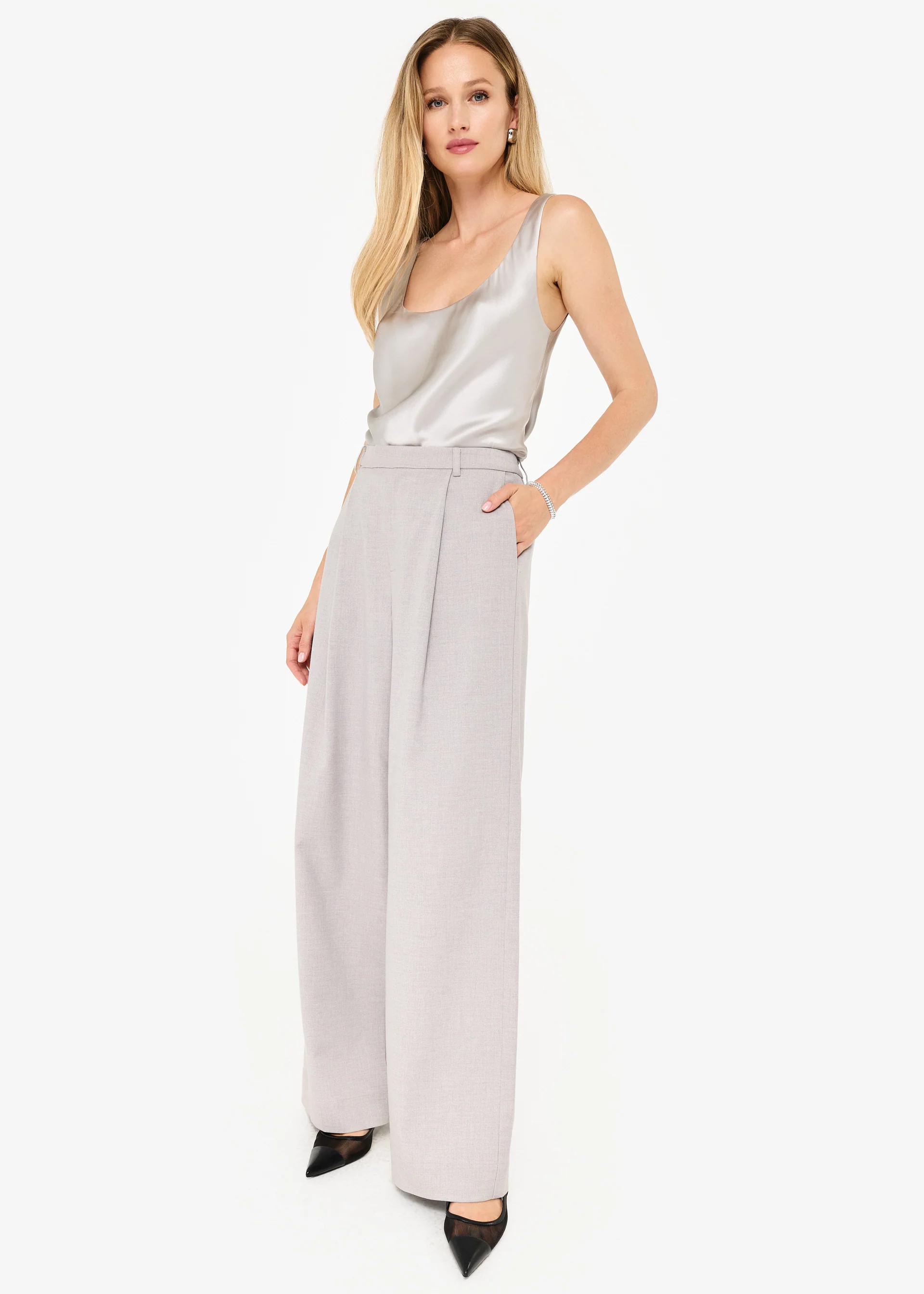 Rosheen Wide Leg Pant Haze 4 Rosheen Wide Leg Pant Haze