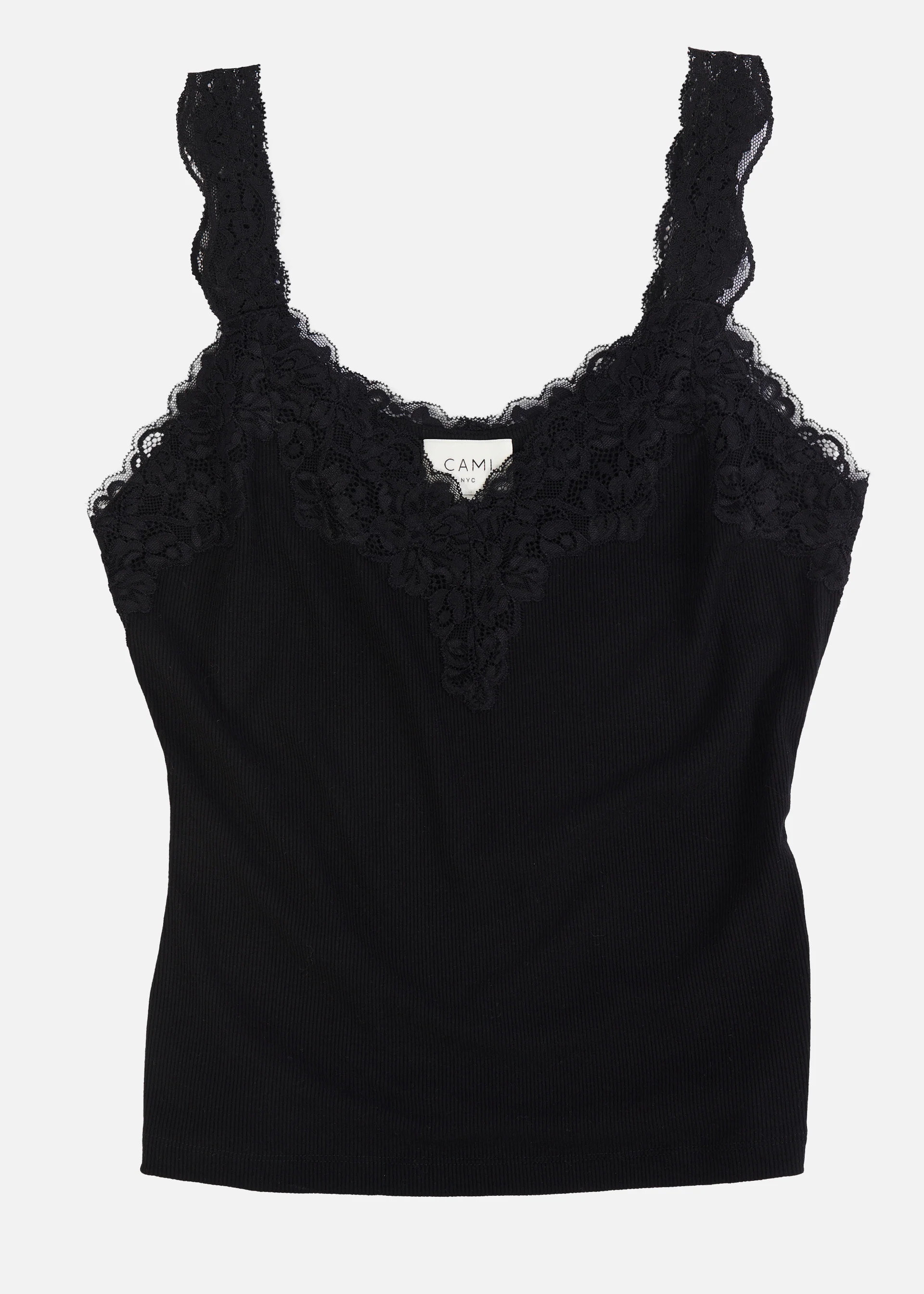 Lani Rib Knit Tank Black 4 Lani Rib Knit Tank Black