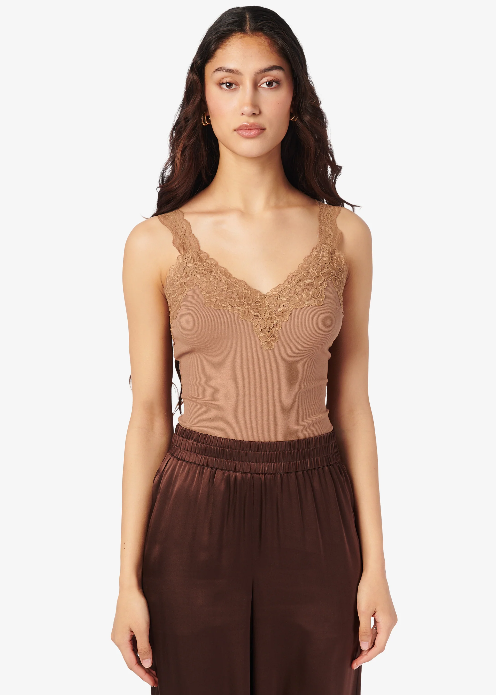 Lani Rib Knit Tank Butterscotch