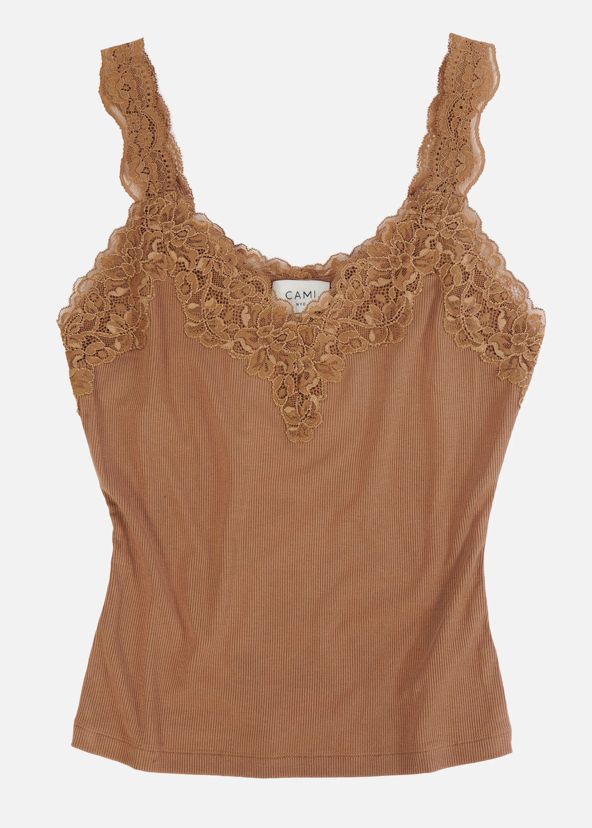 Lani Rib Knit Tank Butterscotch 5 Lani Rib Knit Tank Butterscotch