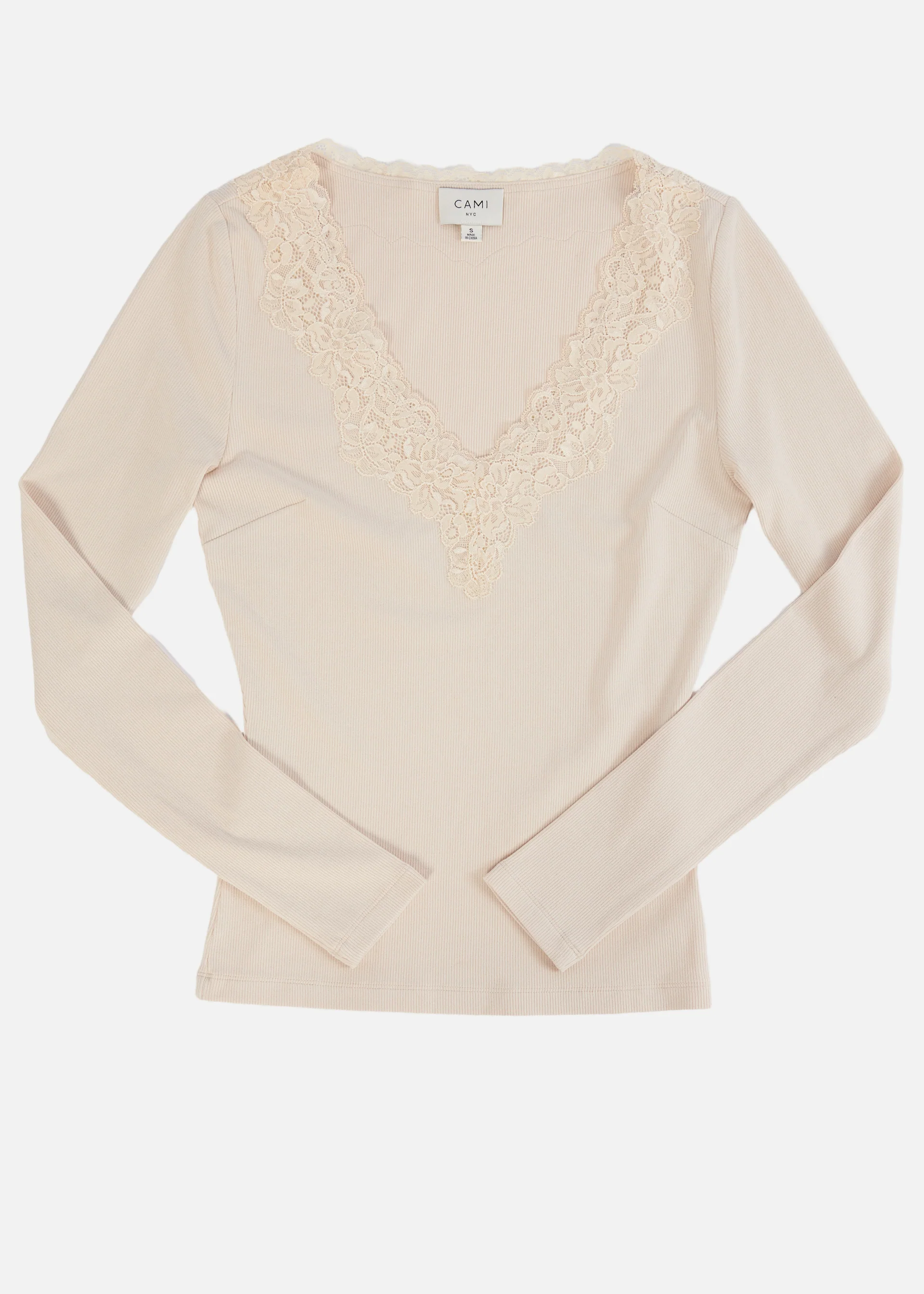 Rooney Rib Knit Top Bone 6 Rooney Rib Knit Top Bone